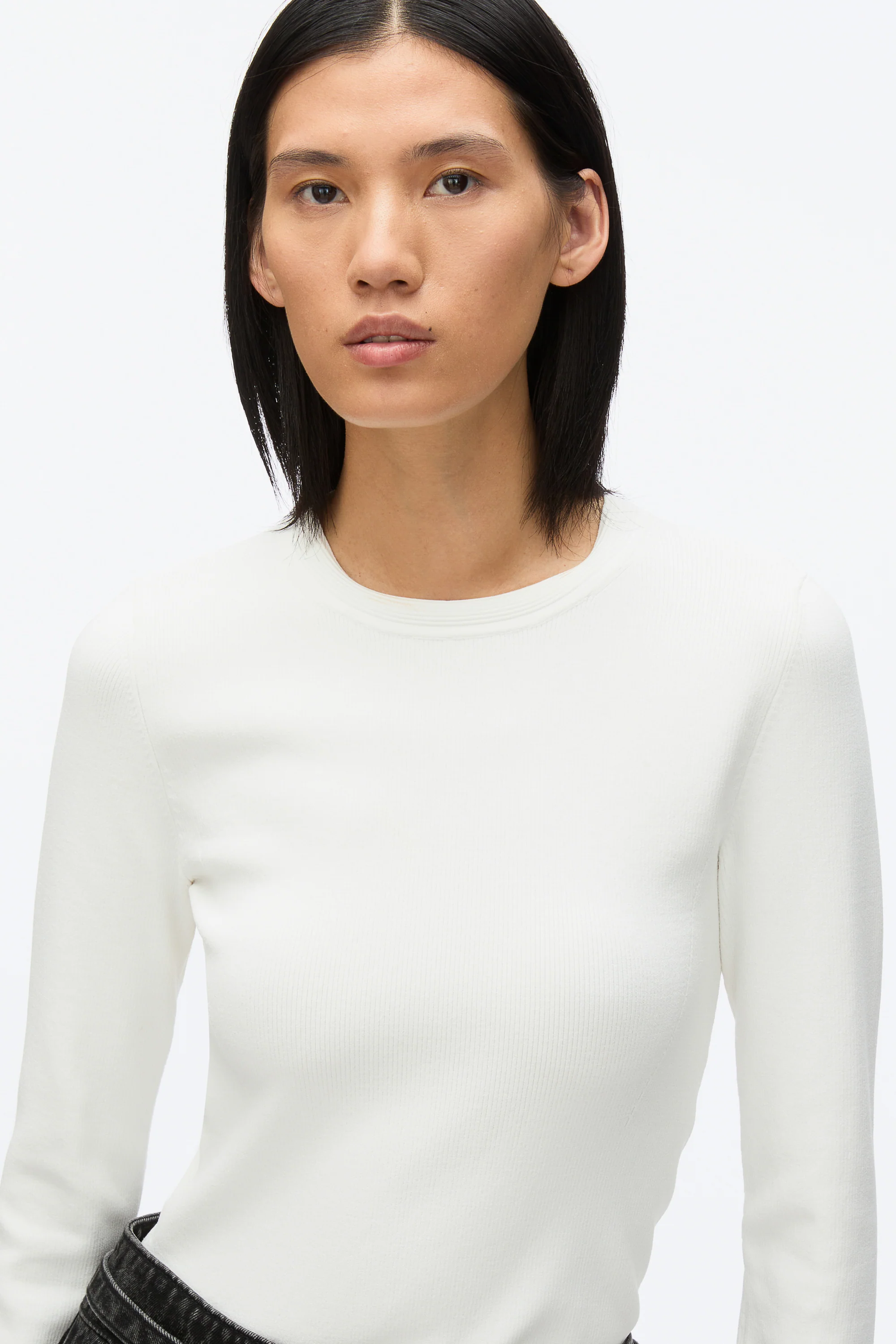 Compact Rib Long Sleeve Tee - Image 12
