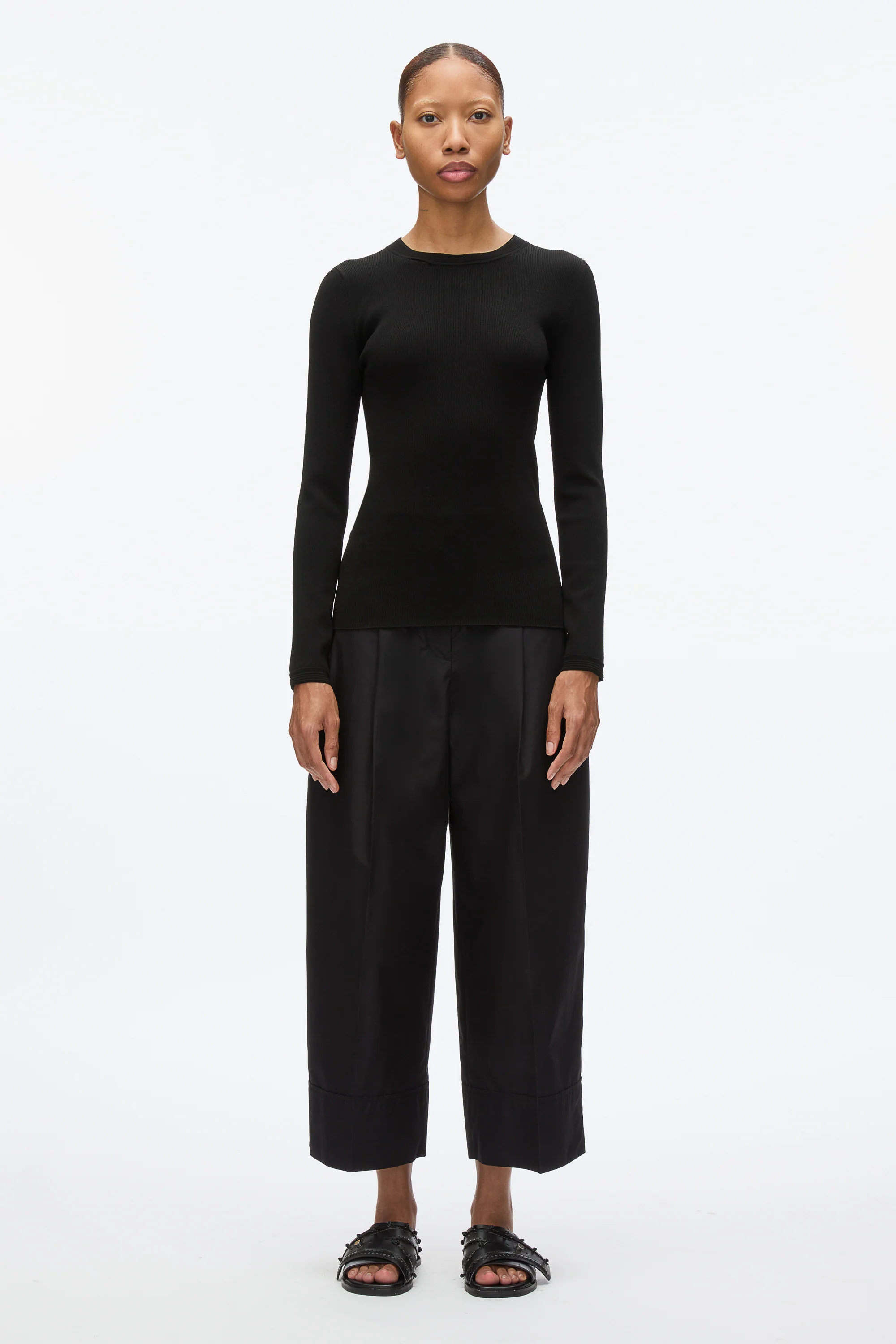 Compact Rib Long Sleeve Tee