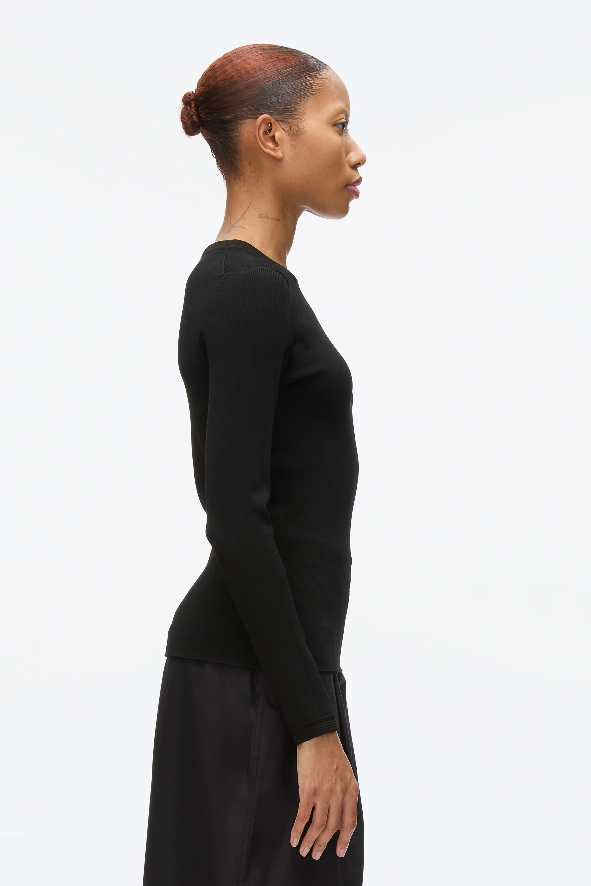 Compact Rib Long Sleeve Tee - Image 3