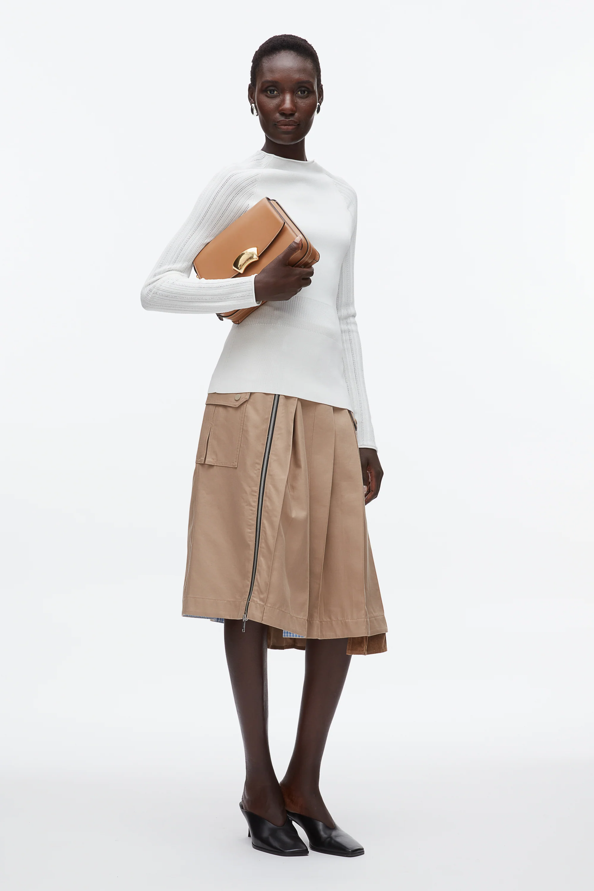 Compact Rib Mockneck Top - Image 7