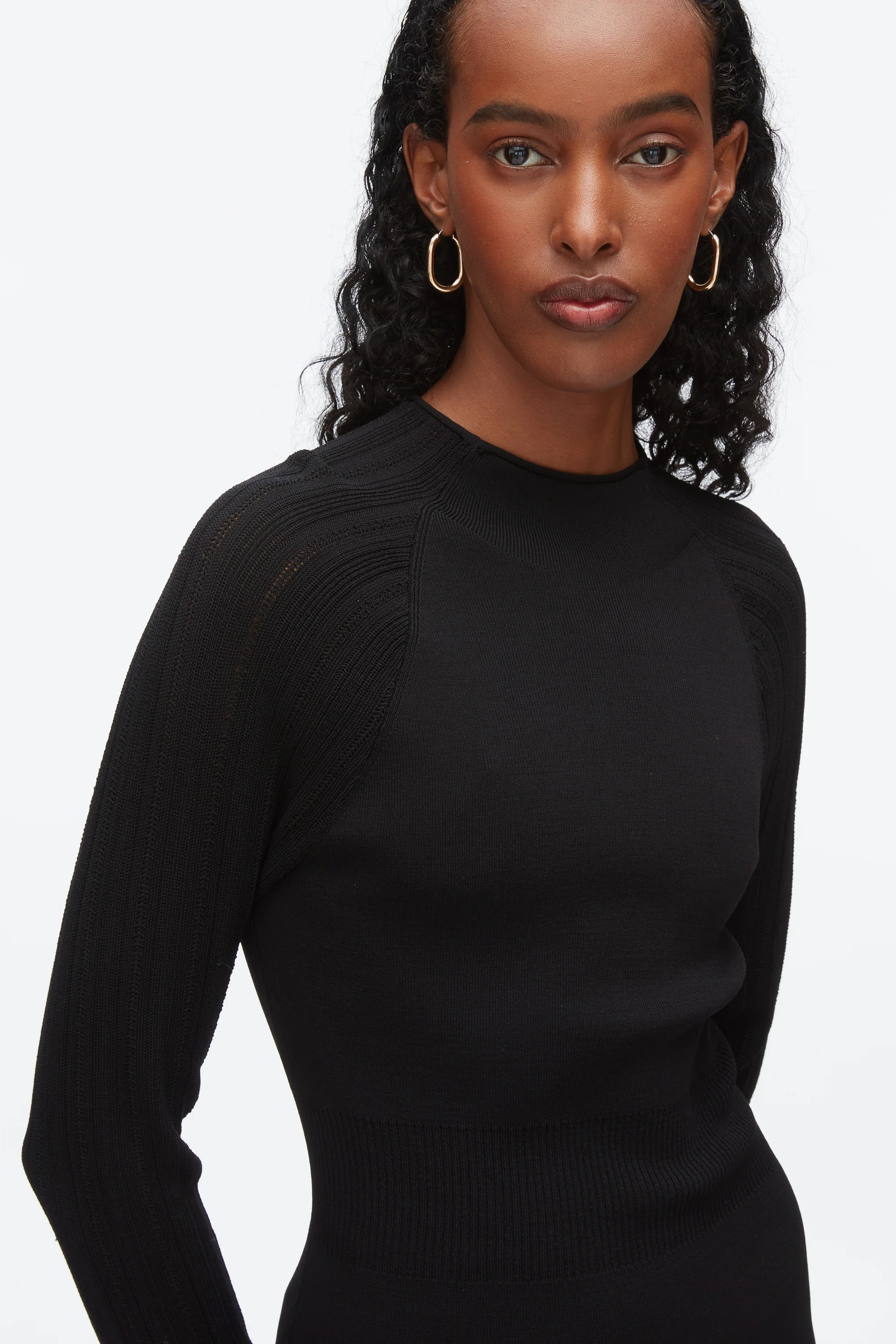 Compact Rib Mockneck Top - Image 6