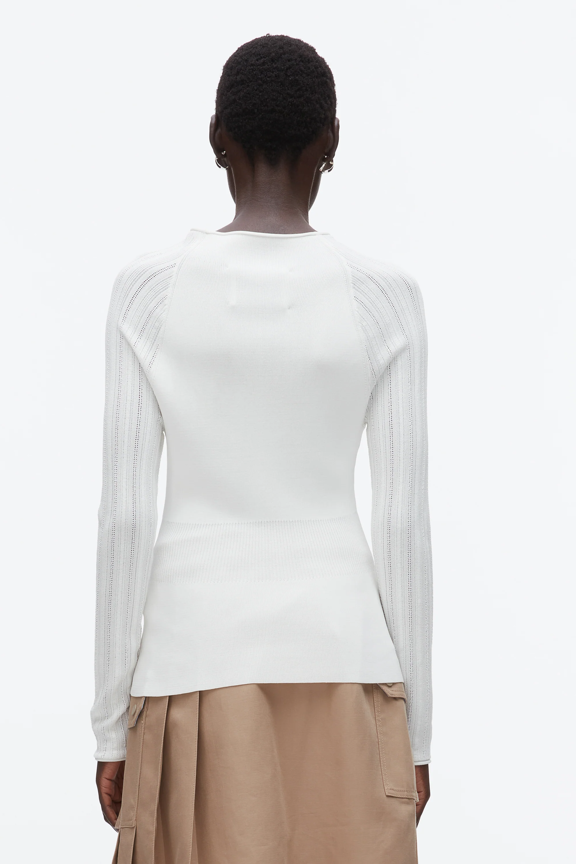 Compact Rib Mockneck Top - Image 12