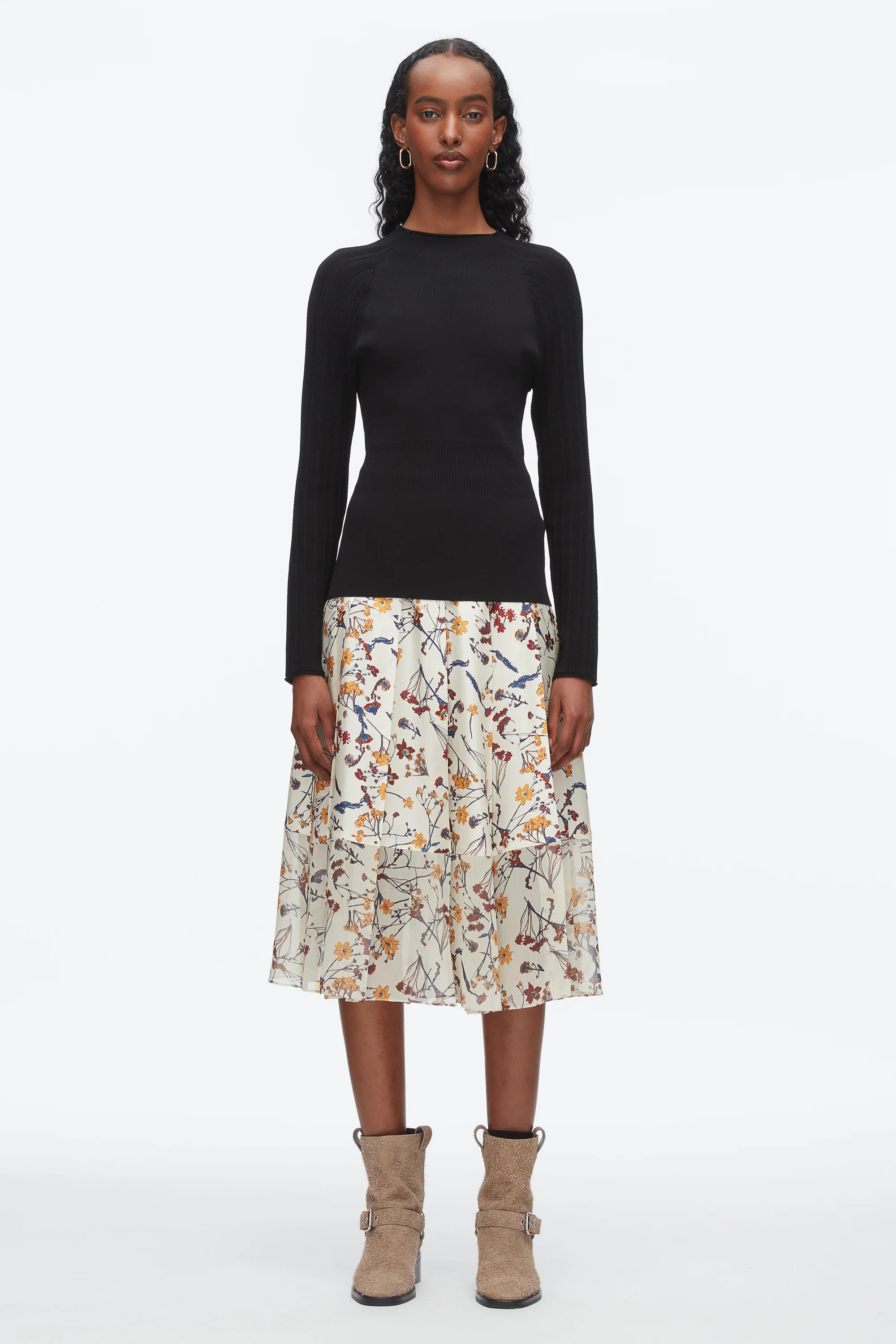 Compact Rib Mockneck Top - Image 2