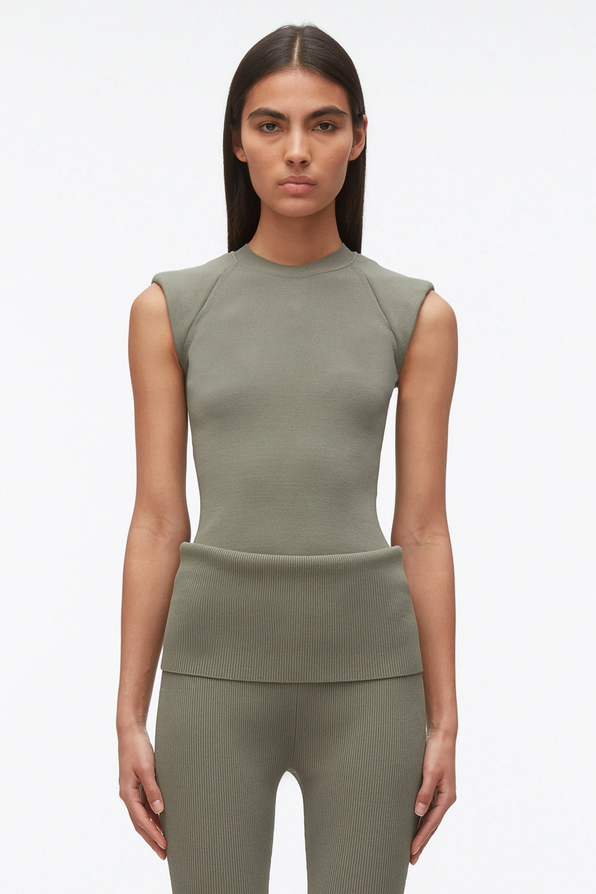 Compact Rib Sleeveless Top - Image 7