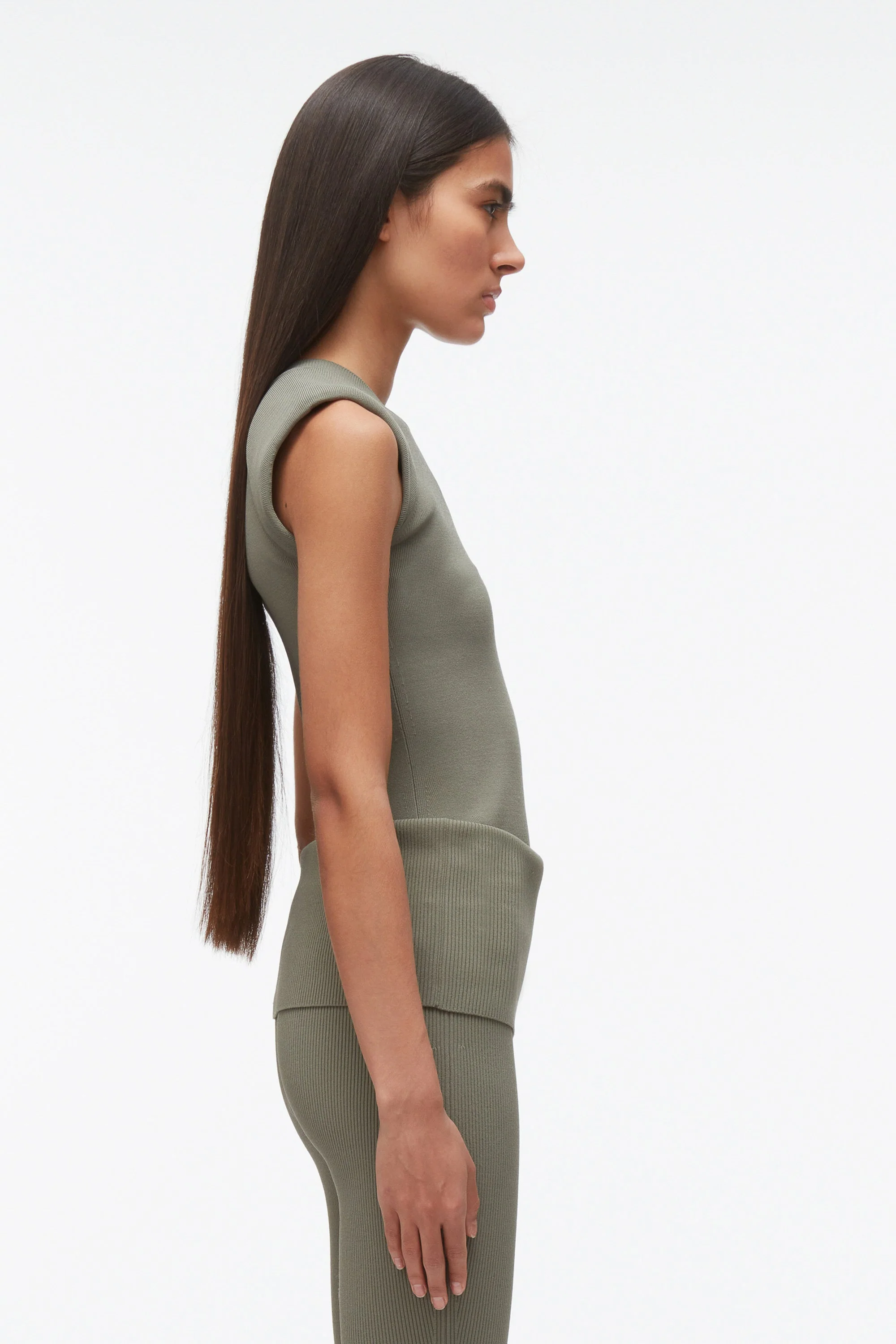 Compact Rib Sleeveless Top - Image 8
