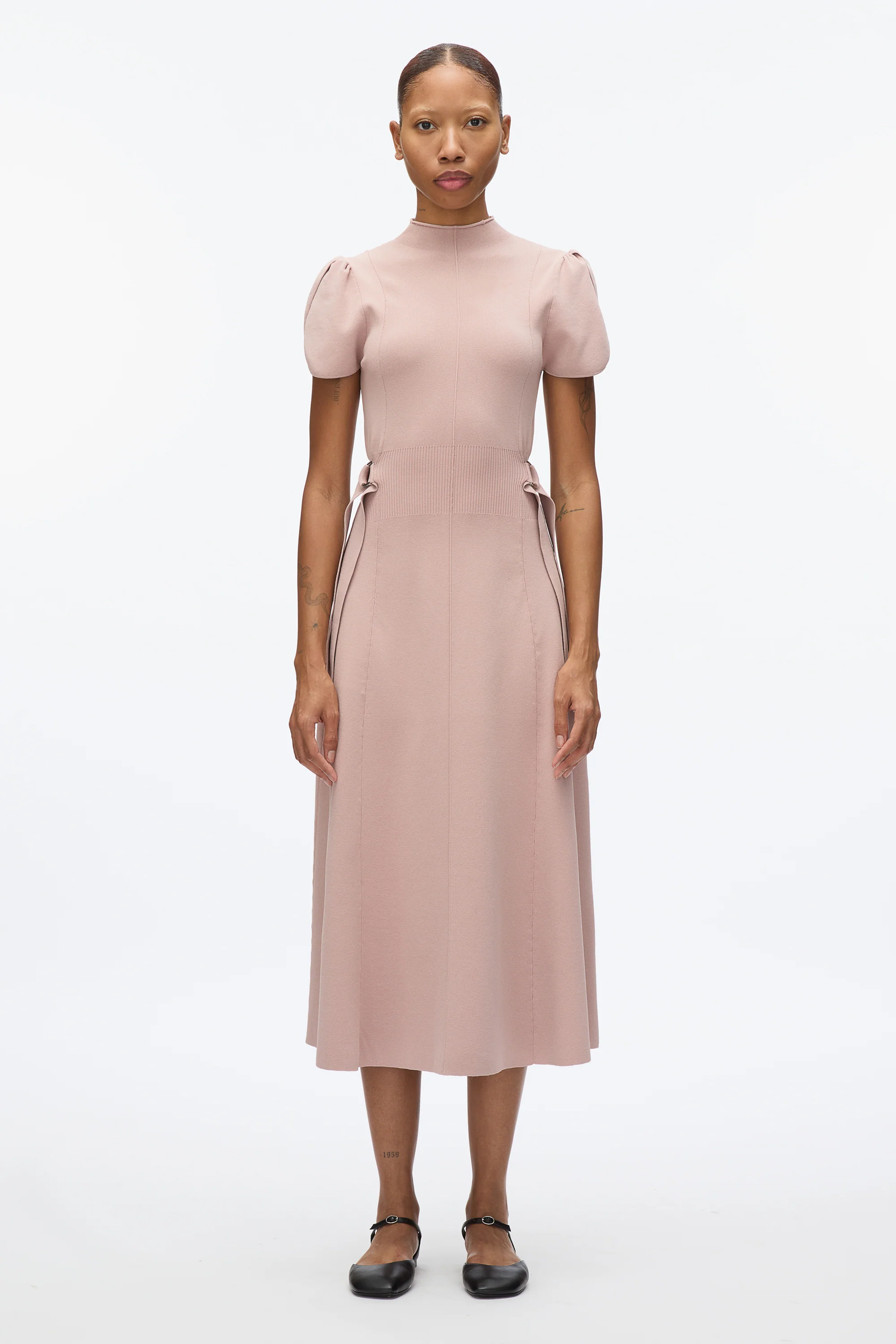 Compact Rib Tulip Dress - Image 11
