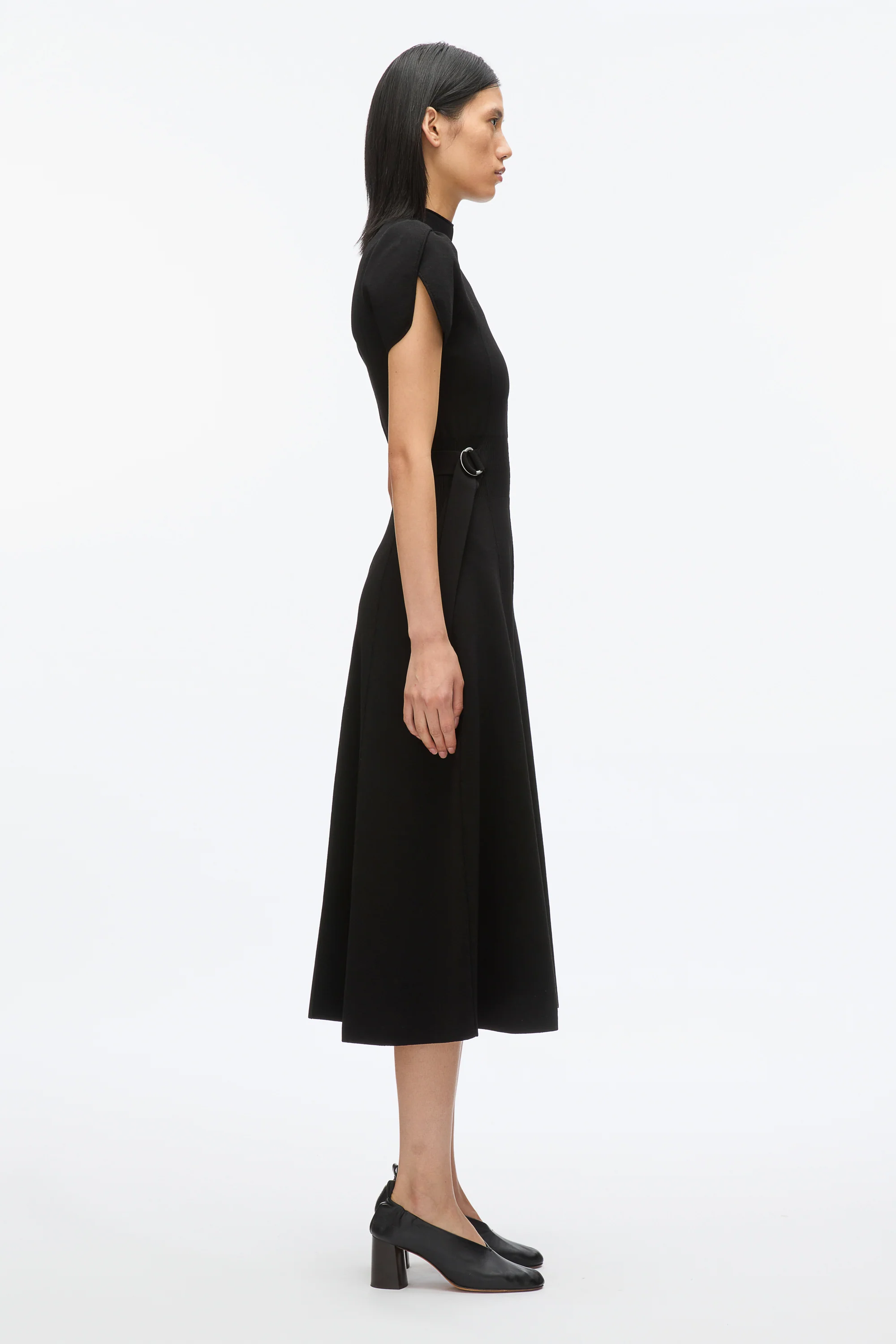 Compact Rib Tulip Dress - Image 3