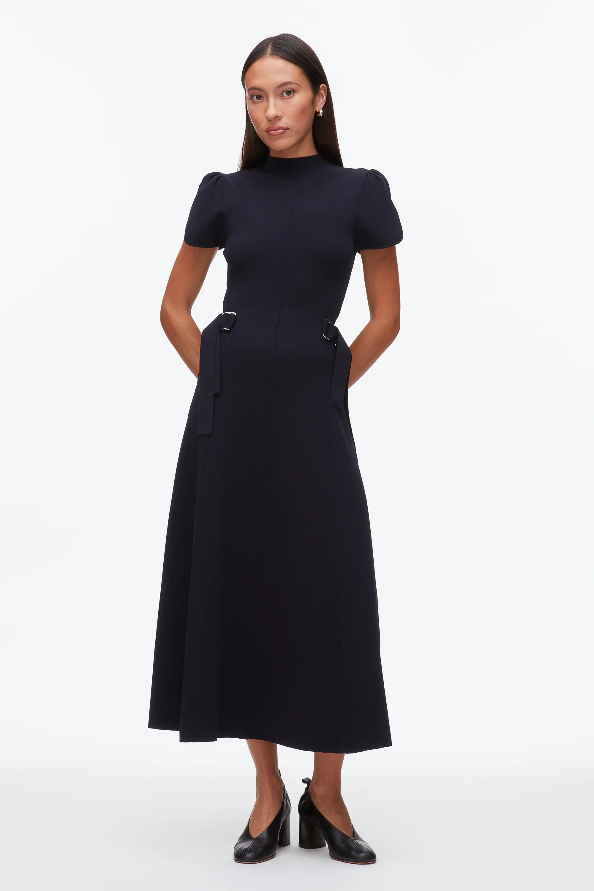 Compact Rib Tulip Dress