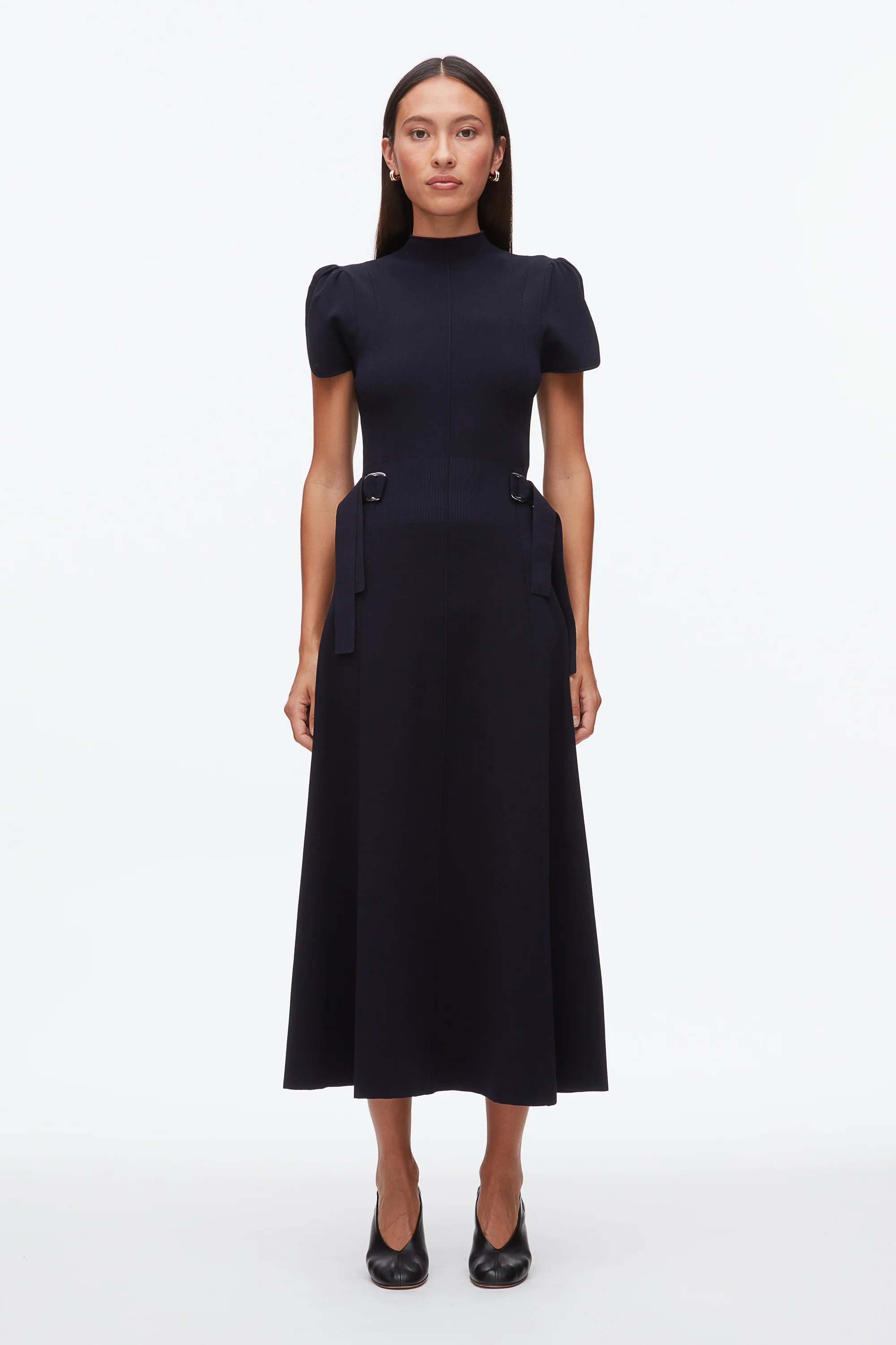 Compact Rib Tulip Dress - Image 2