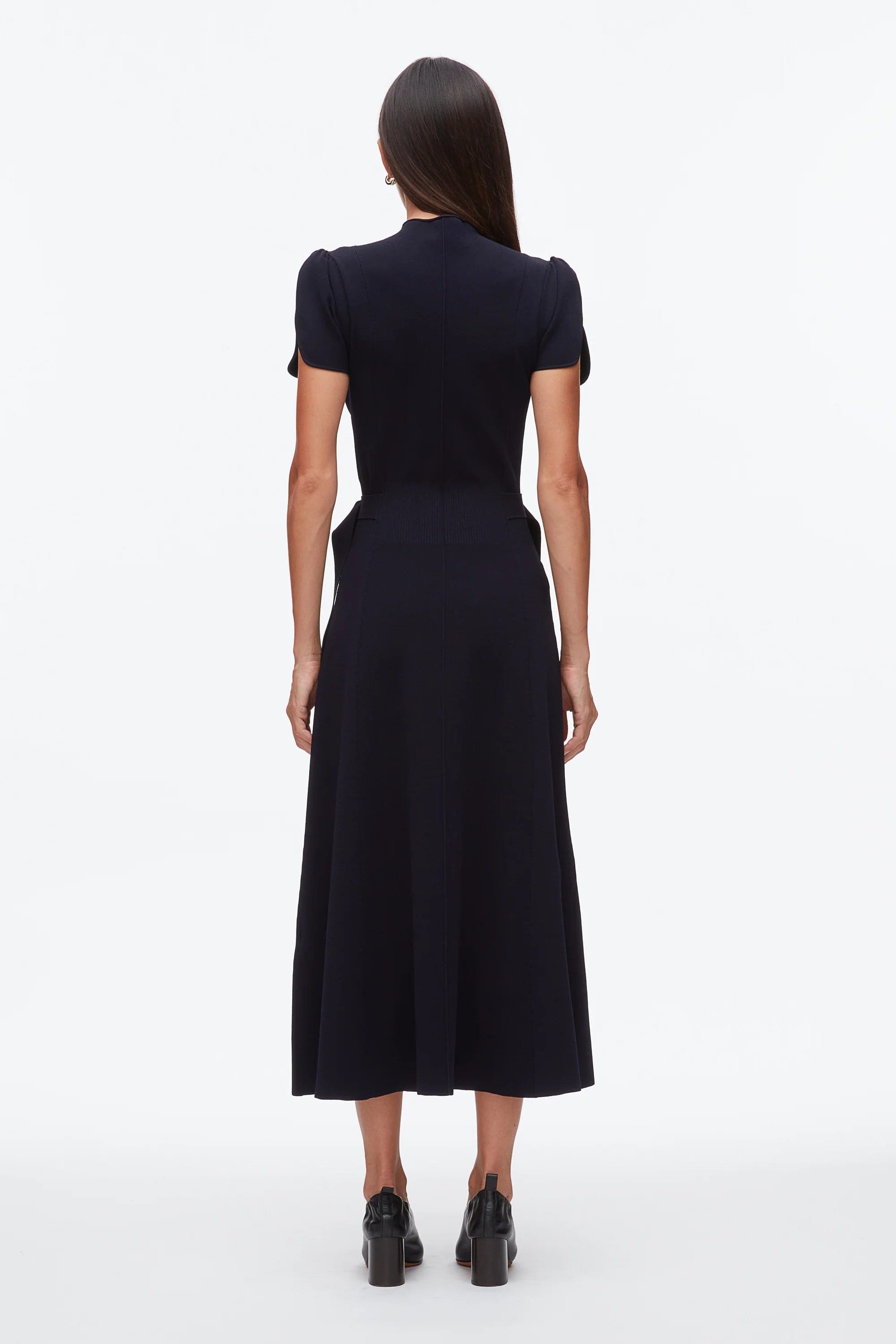 Compact Rib Tulip Dress - Image 4