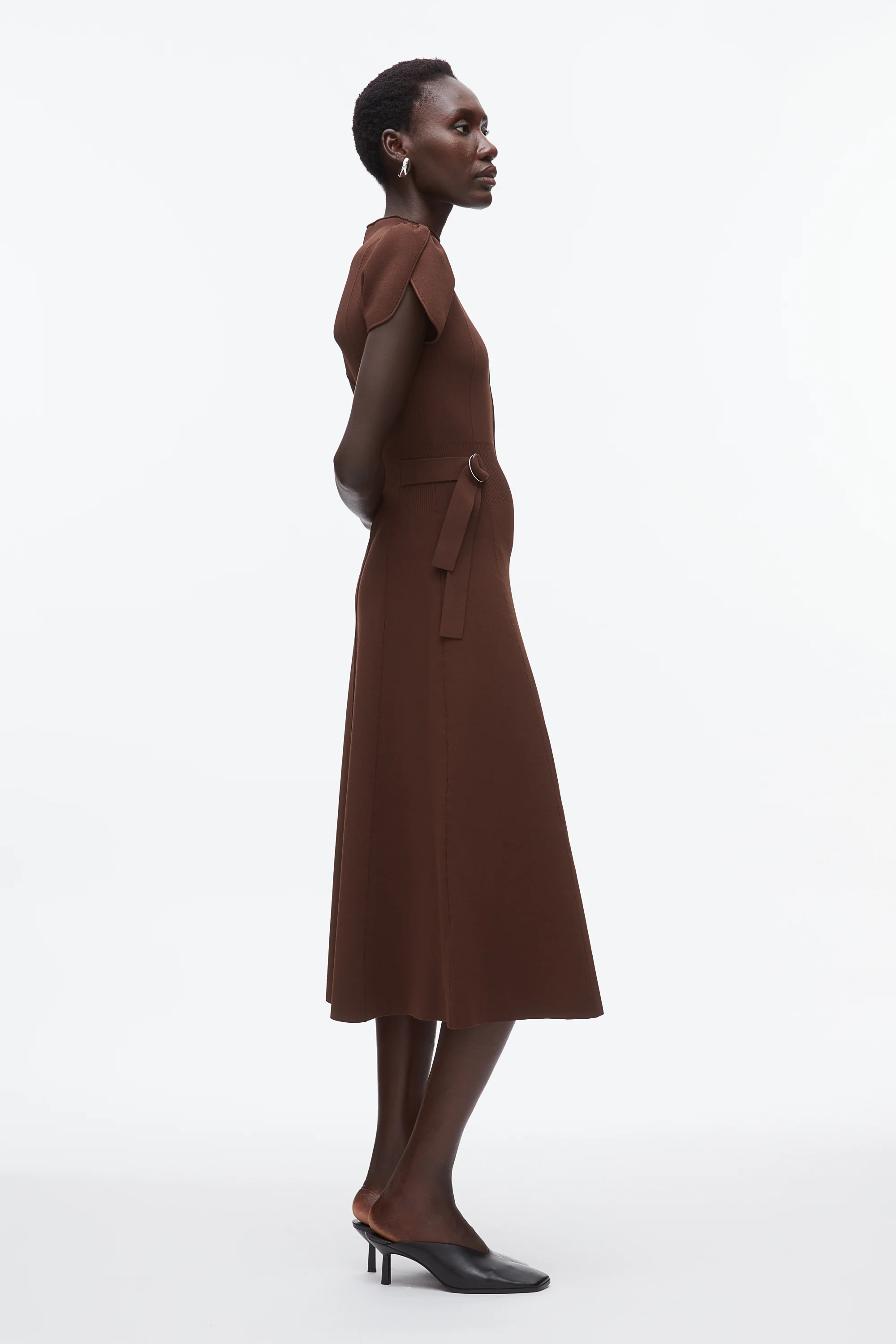 Compact Rib Tulip Dress - Image 8
