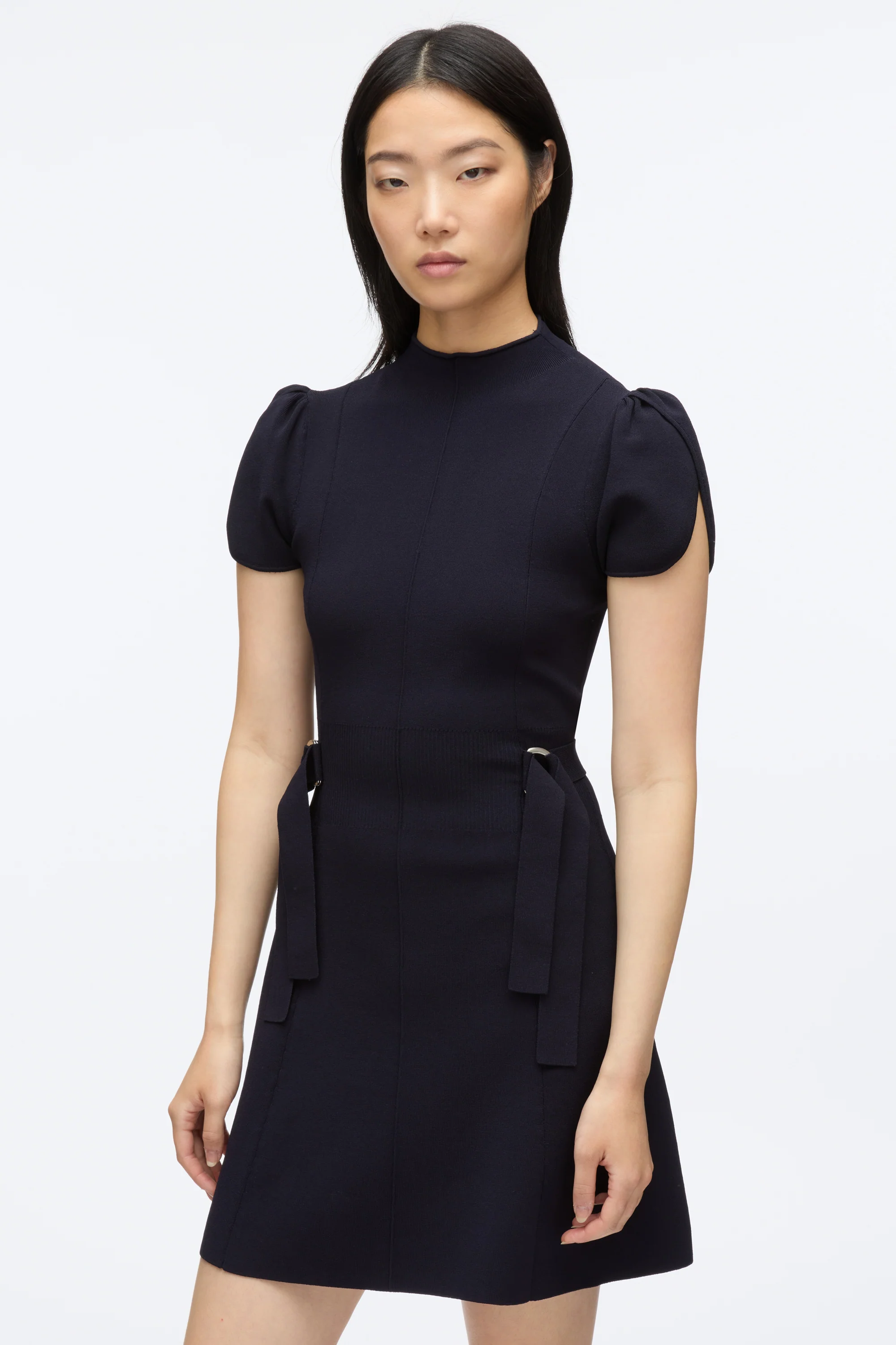 Compact Rib Tulip Dress - Image 9