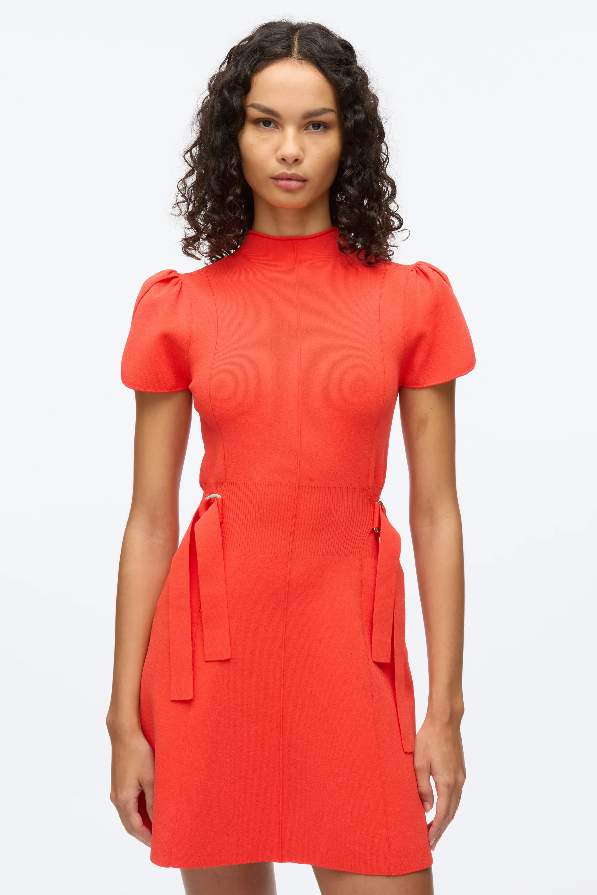 Compact Rib Tulip Dress - Image 4