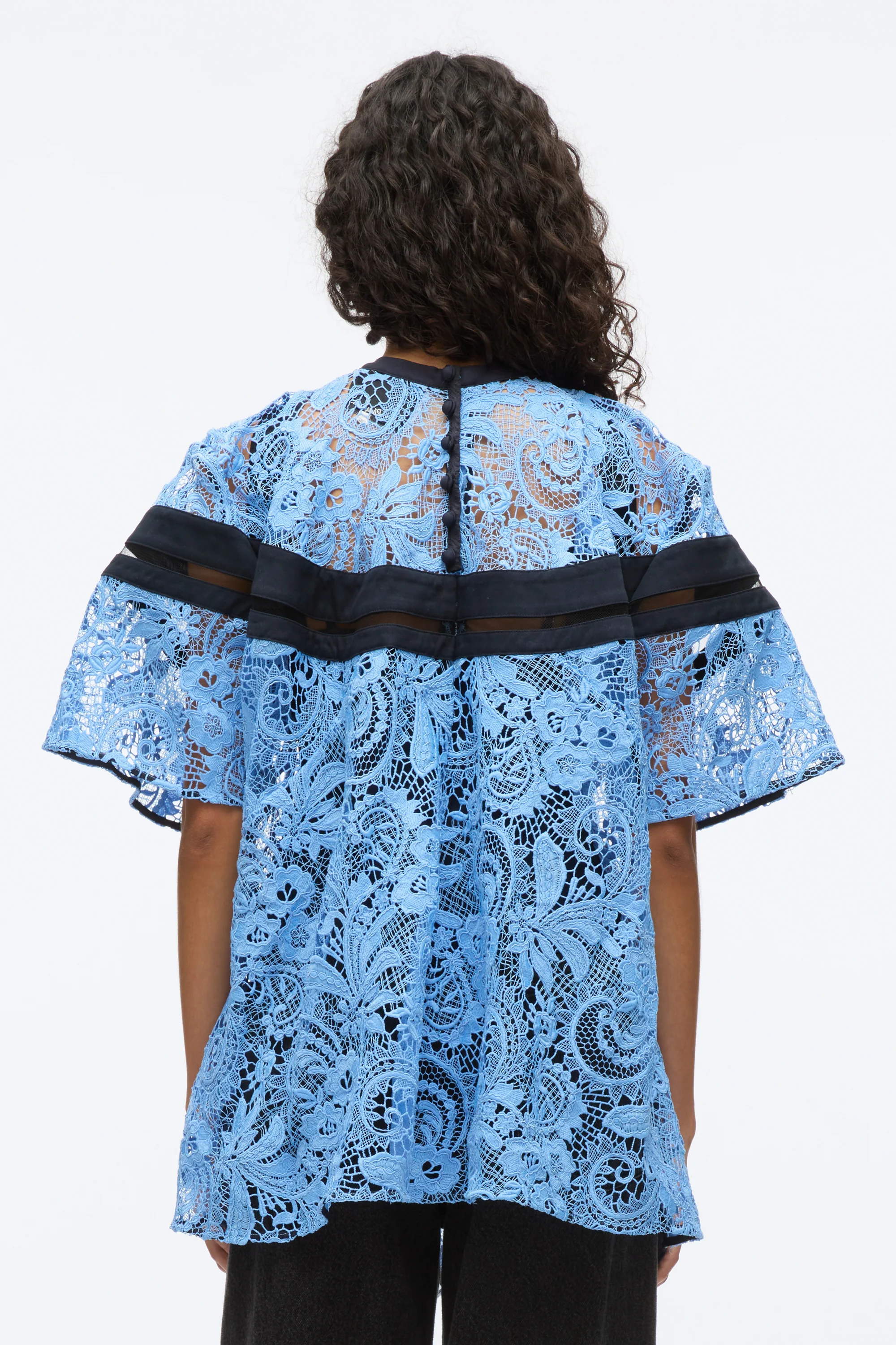 Embroidered Lace Handkerchief Top - Image 5
