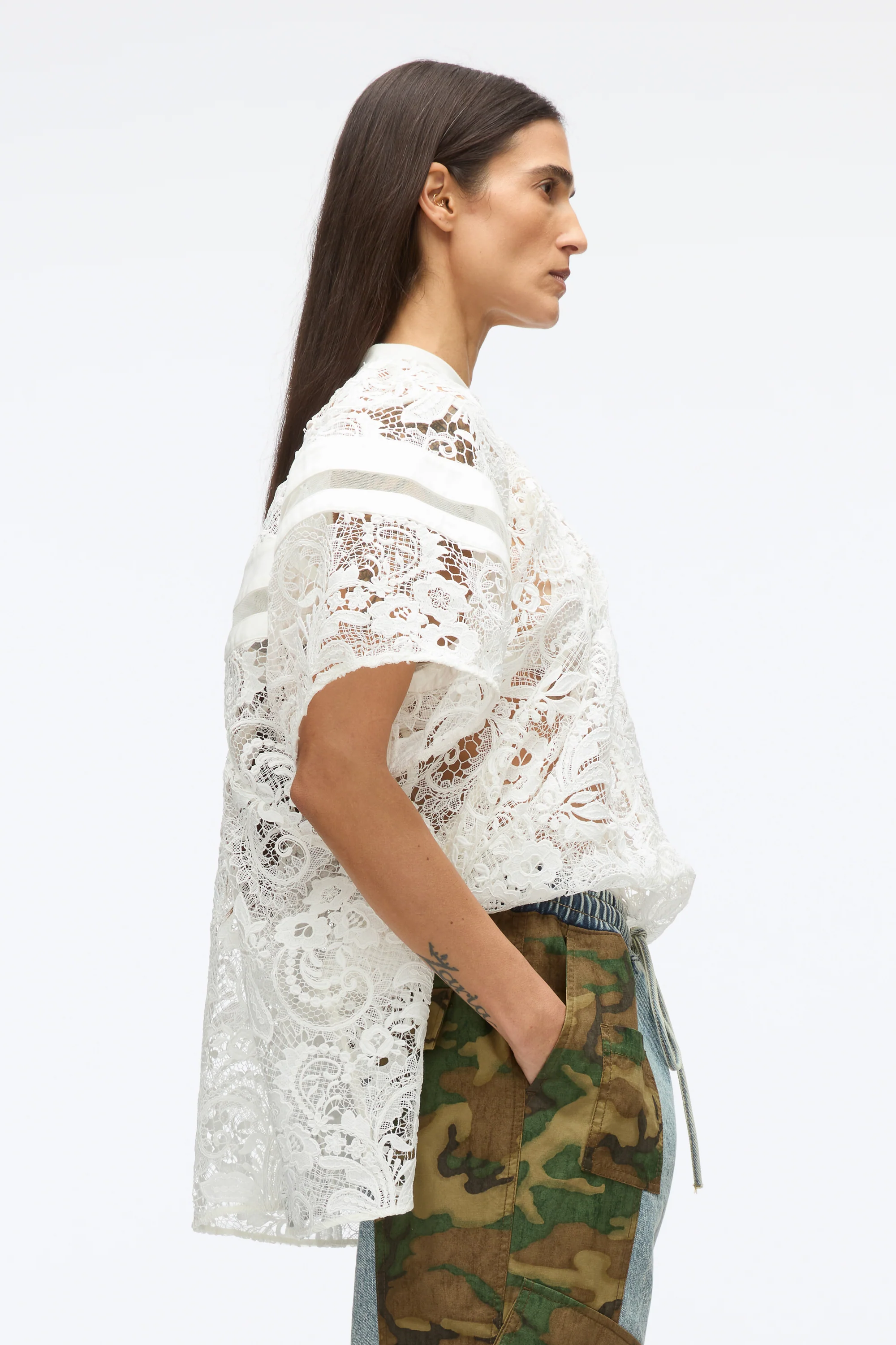 Embroidered Lace Handkerchief Top - Image 10