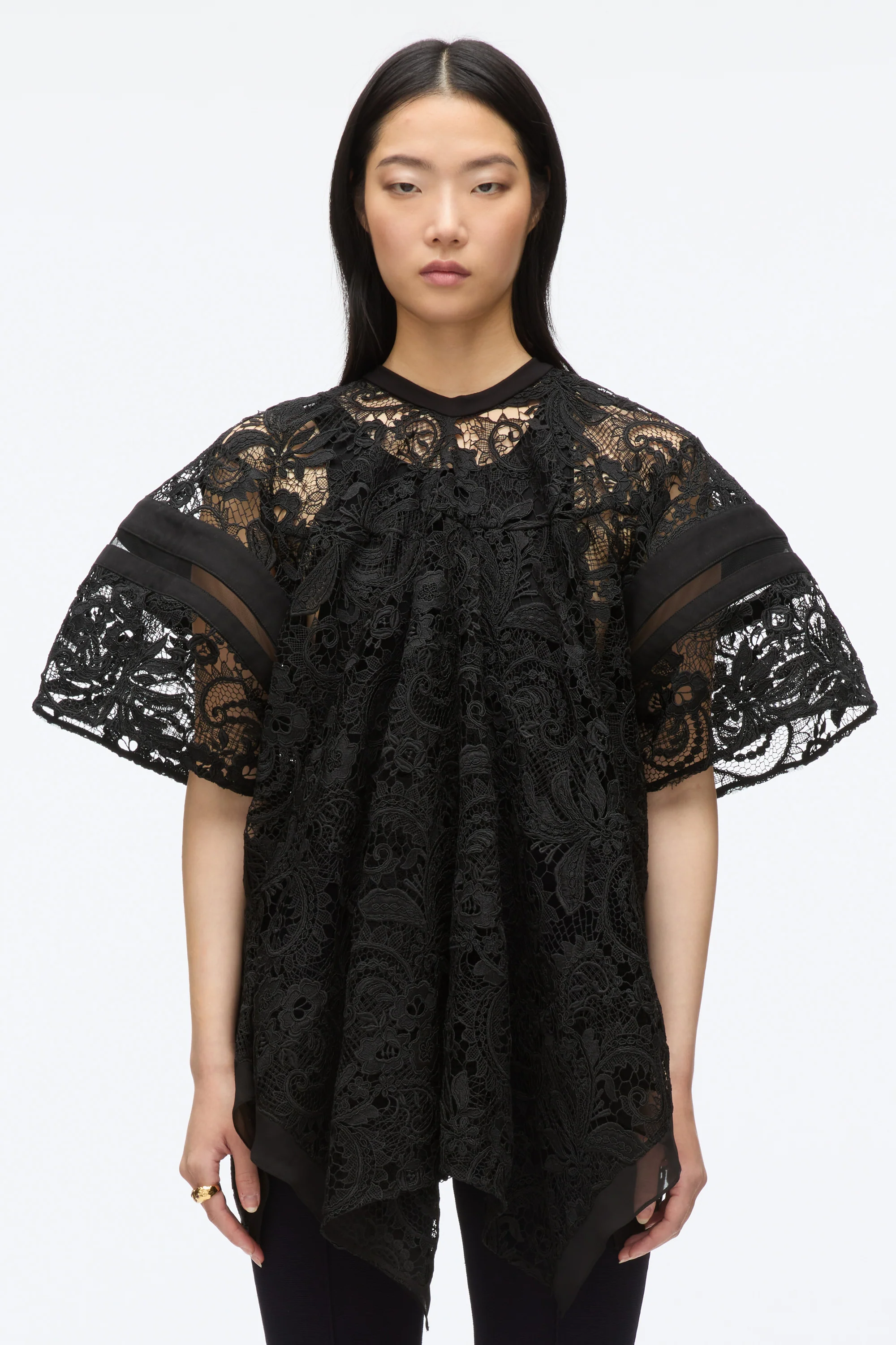 Embroidered Lace Handkerchief Top - Image 14