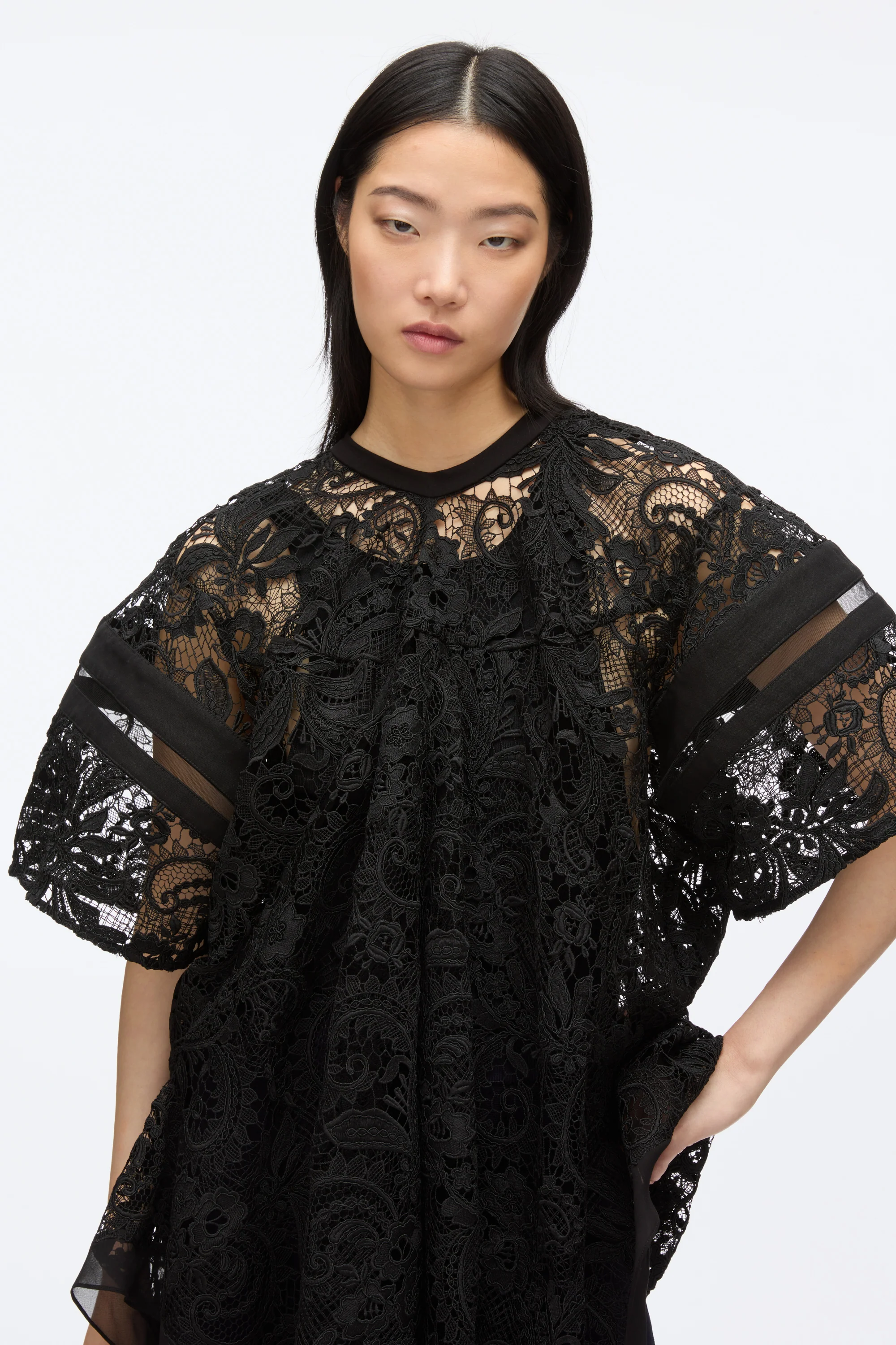 Embroidered Lace Handkerchief Top - Image 17