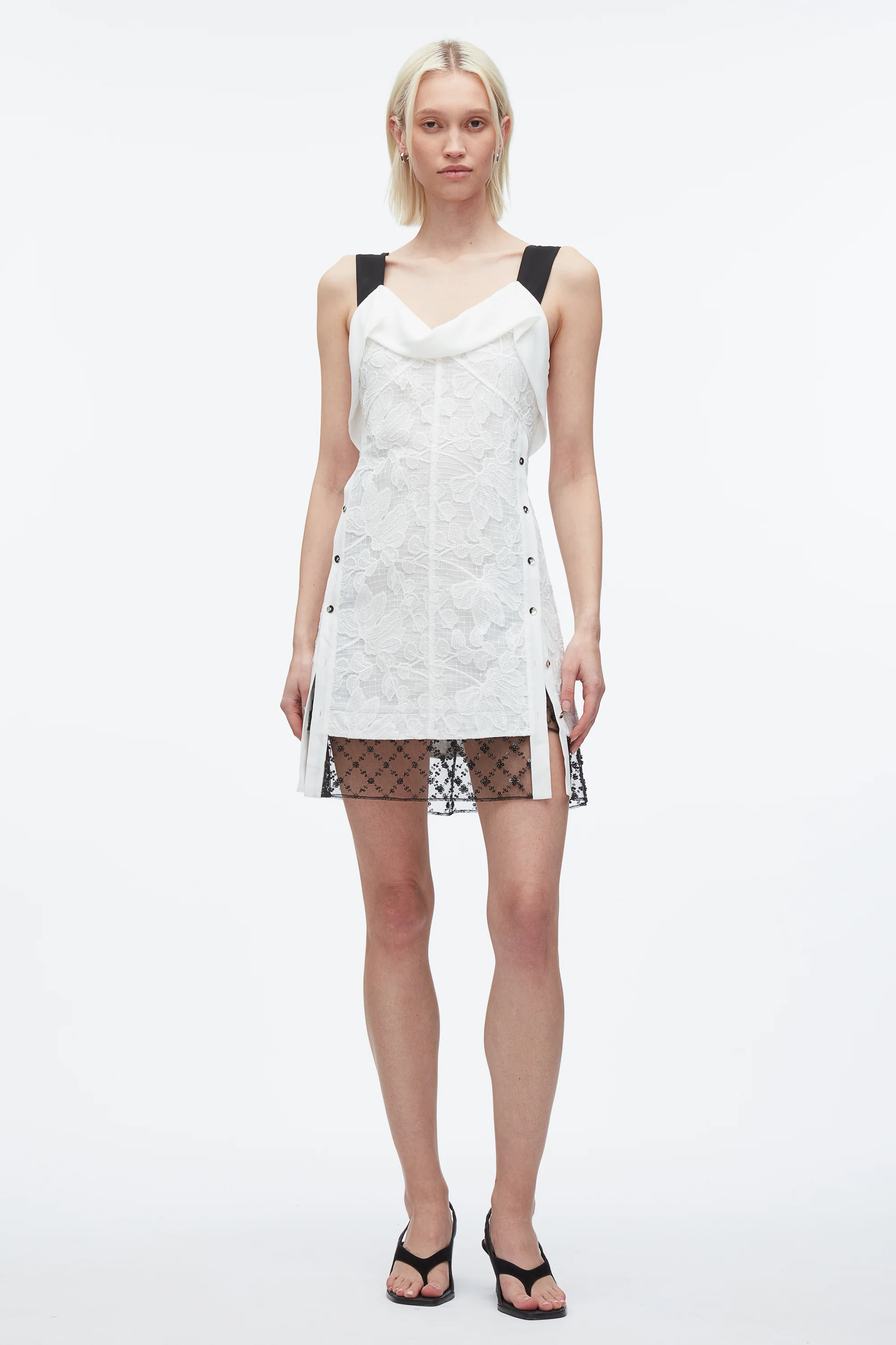 Corded Lace Mini Dress
