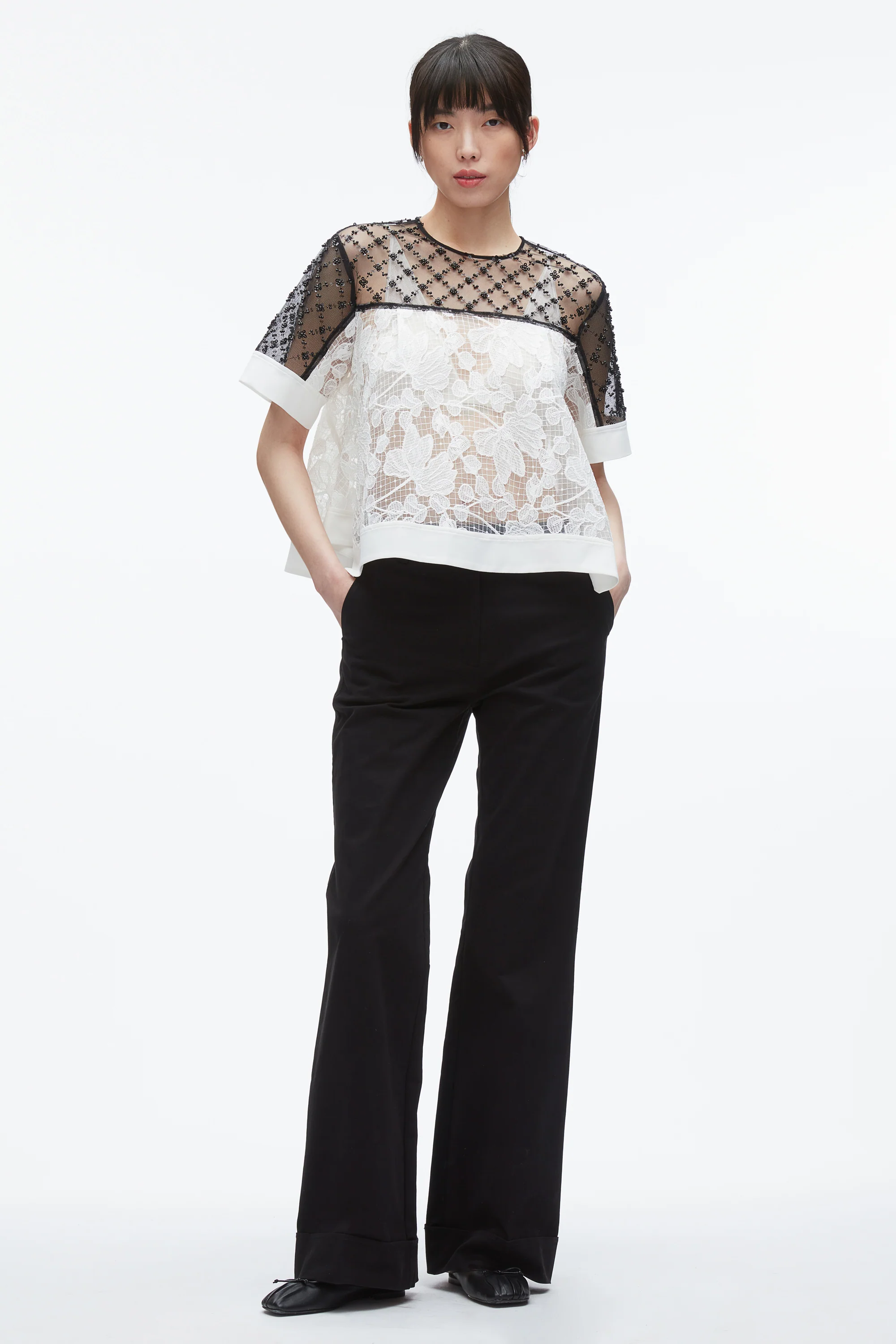 Corded Lace Organza Top - Image 7