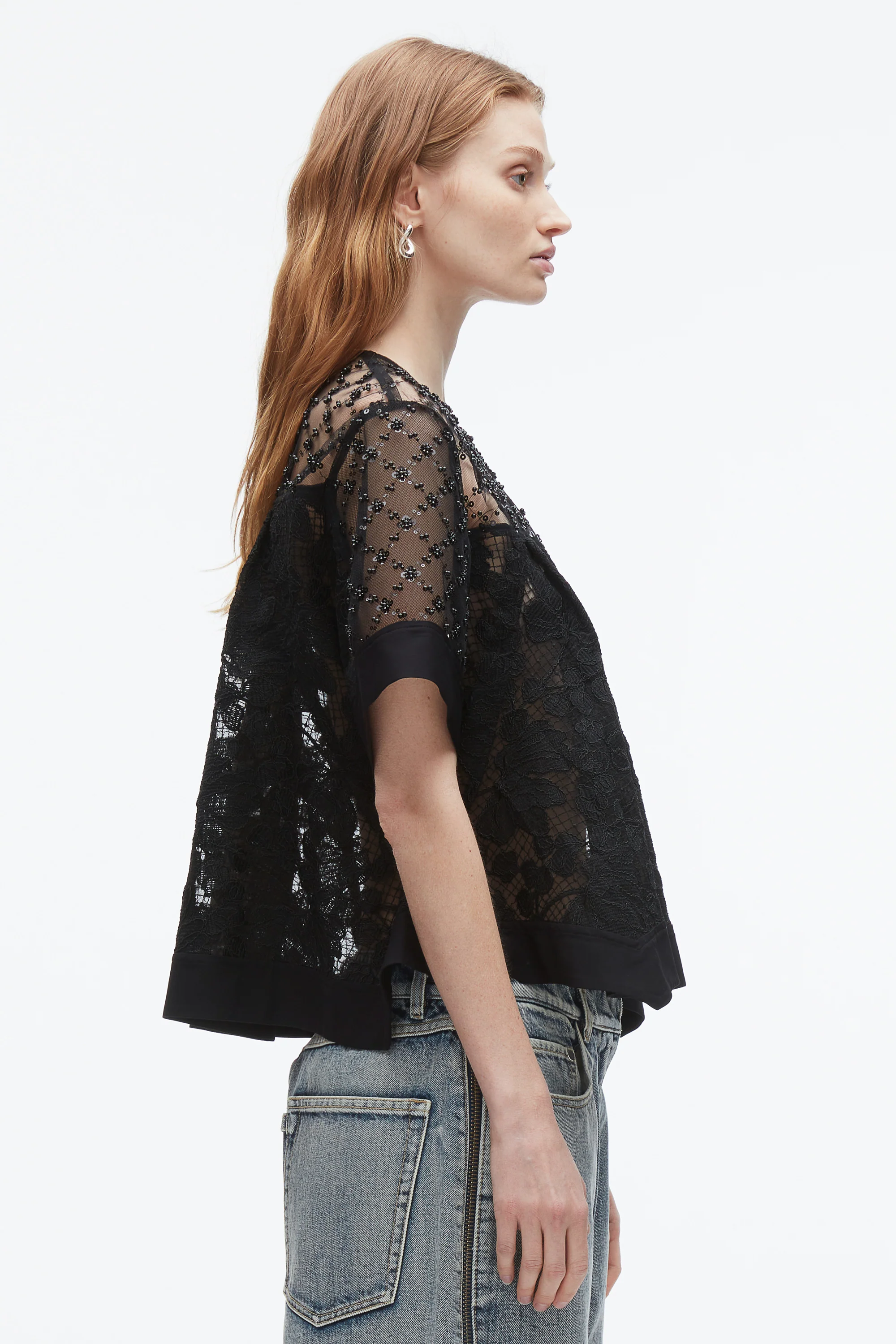 Corded Lace Organza Top - Image 4