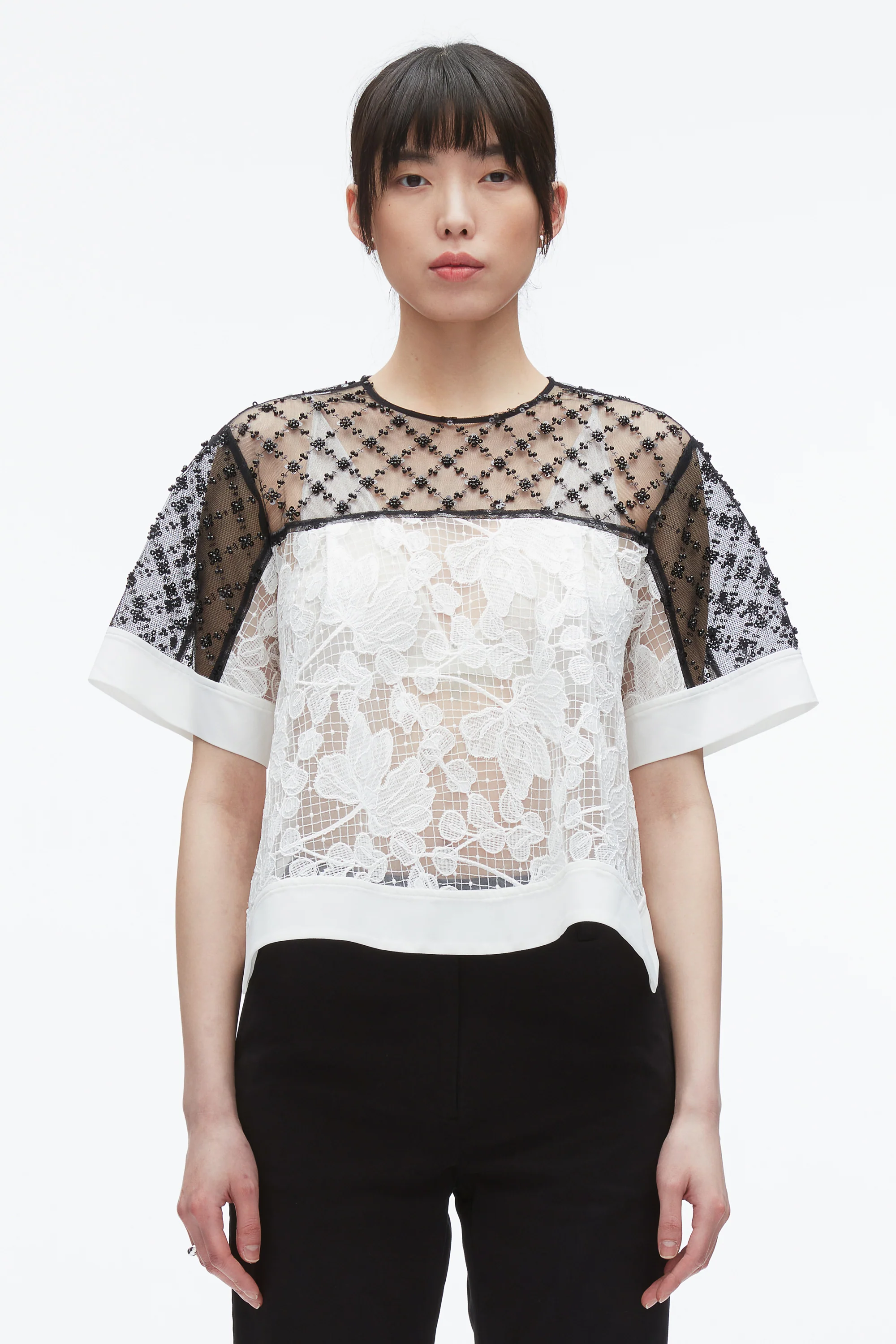 Corded Lace Organza Top - Image 9