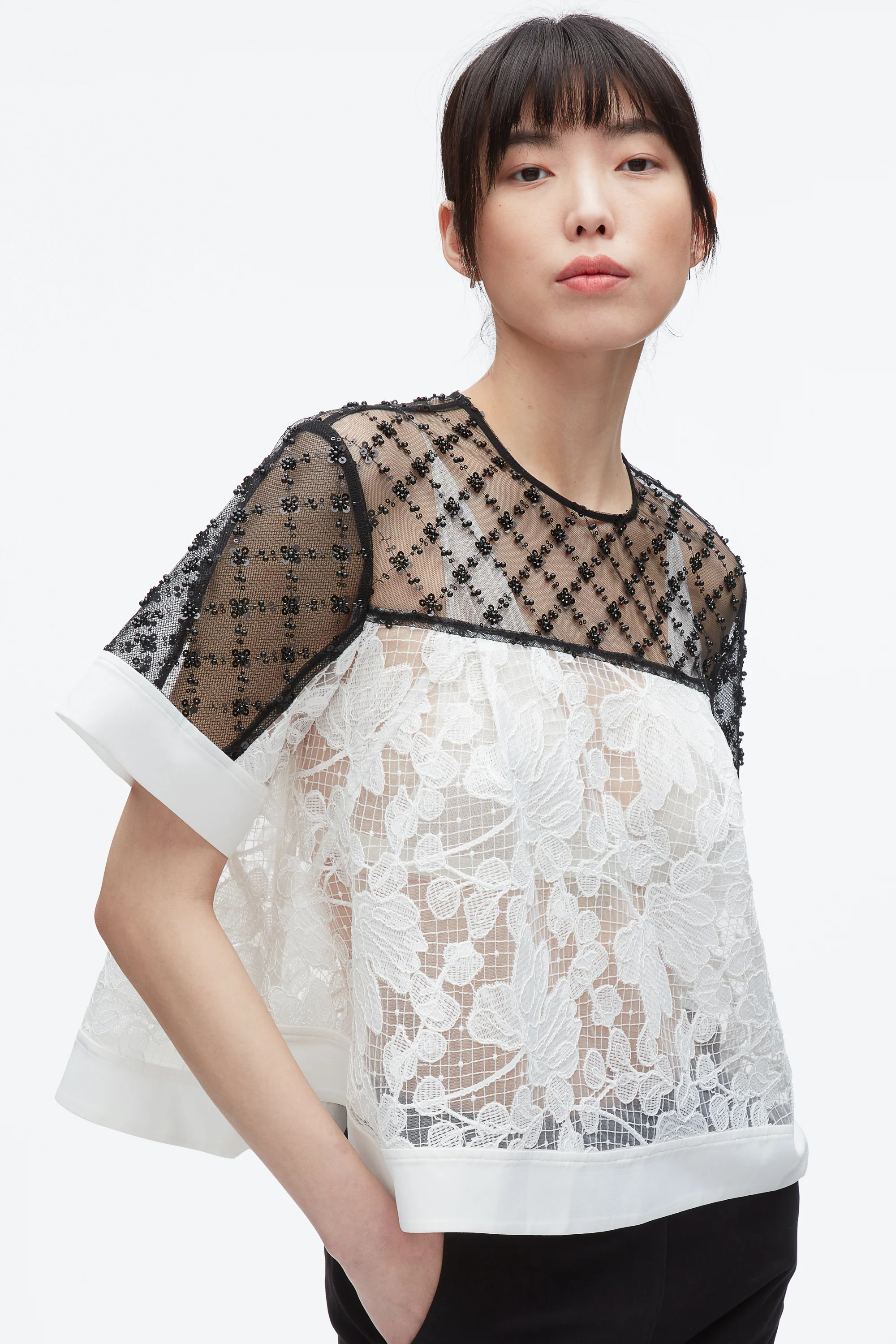 Corded Lace Organza Top - Image 12