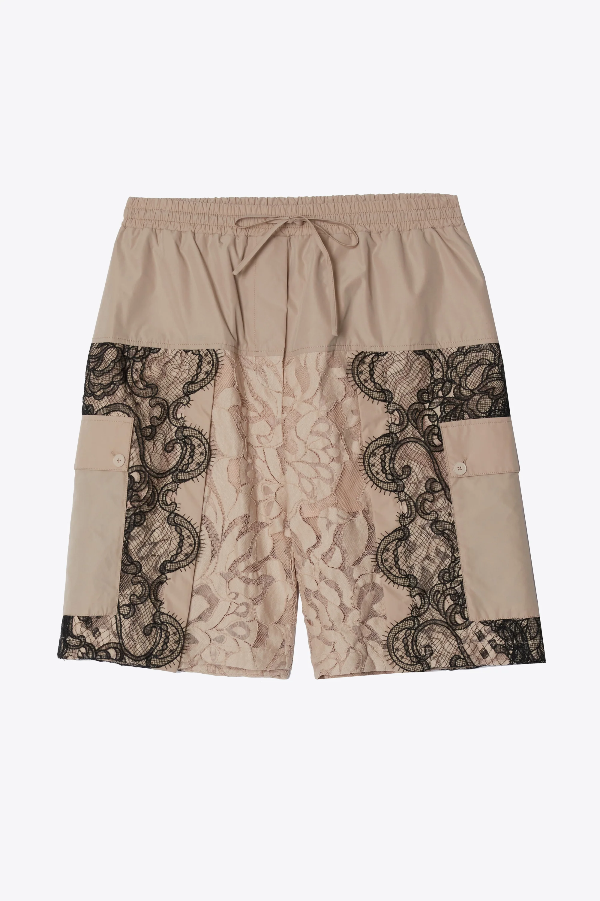 Corded Leaf Lace Basketball Short