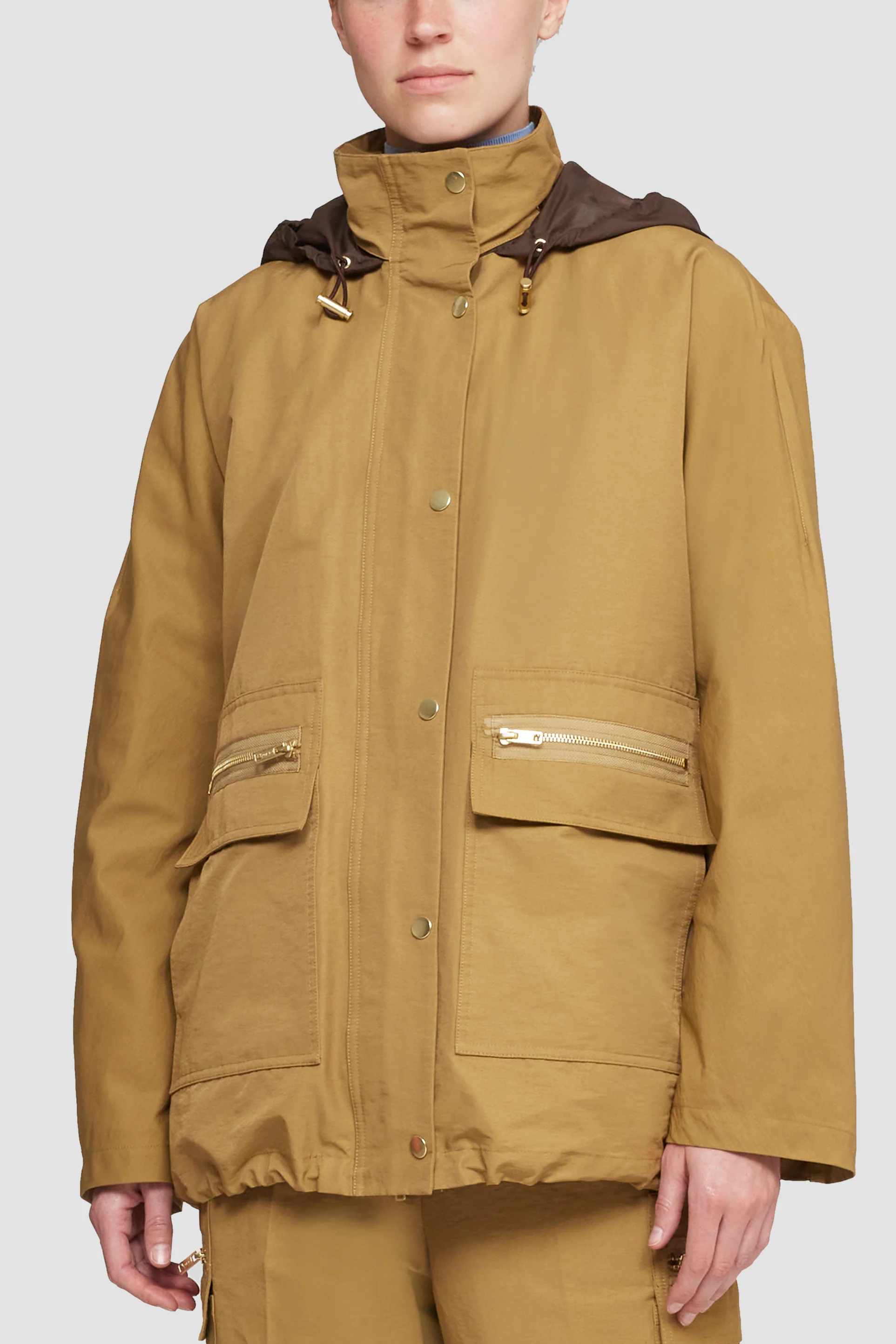 Cotton Nylon Faille Parka - Image 2