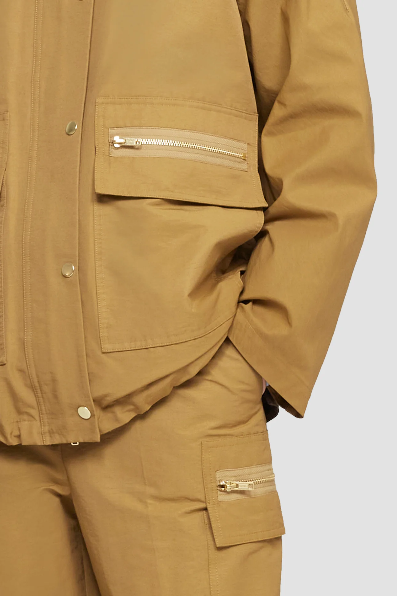 Cotton Nylon Faille Parka - Image 4