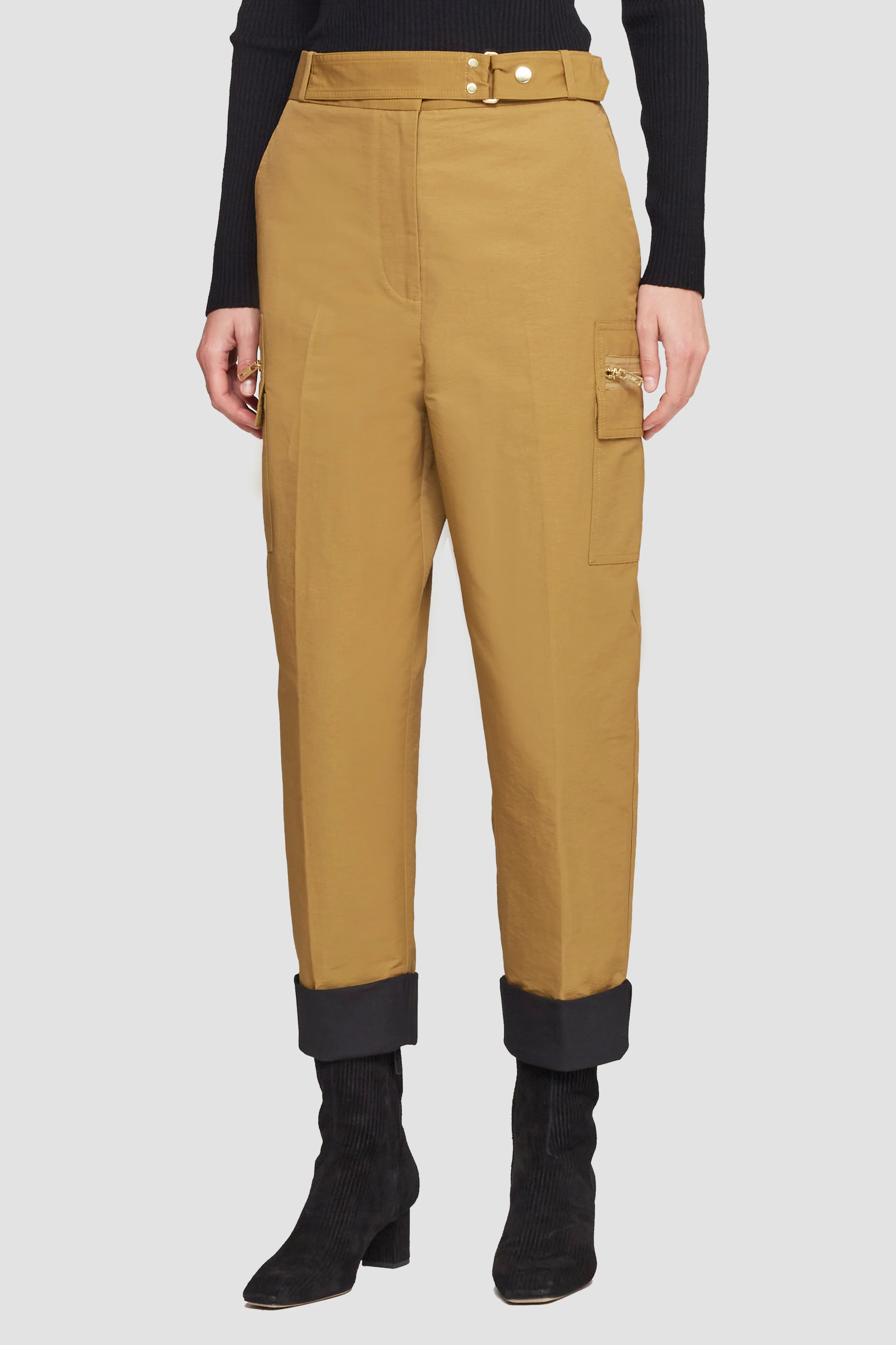 Cotton Nylon Faille Buckled Pant - Image 2