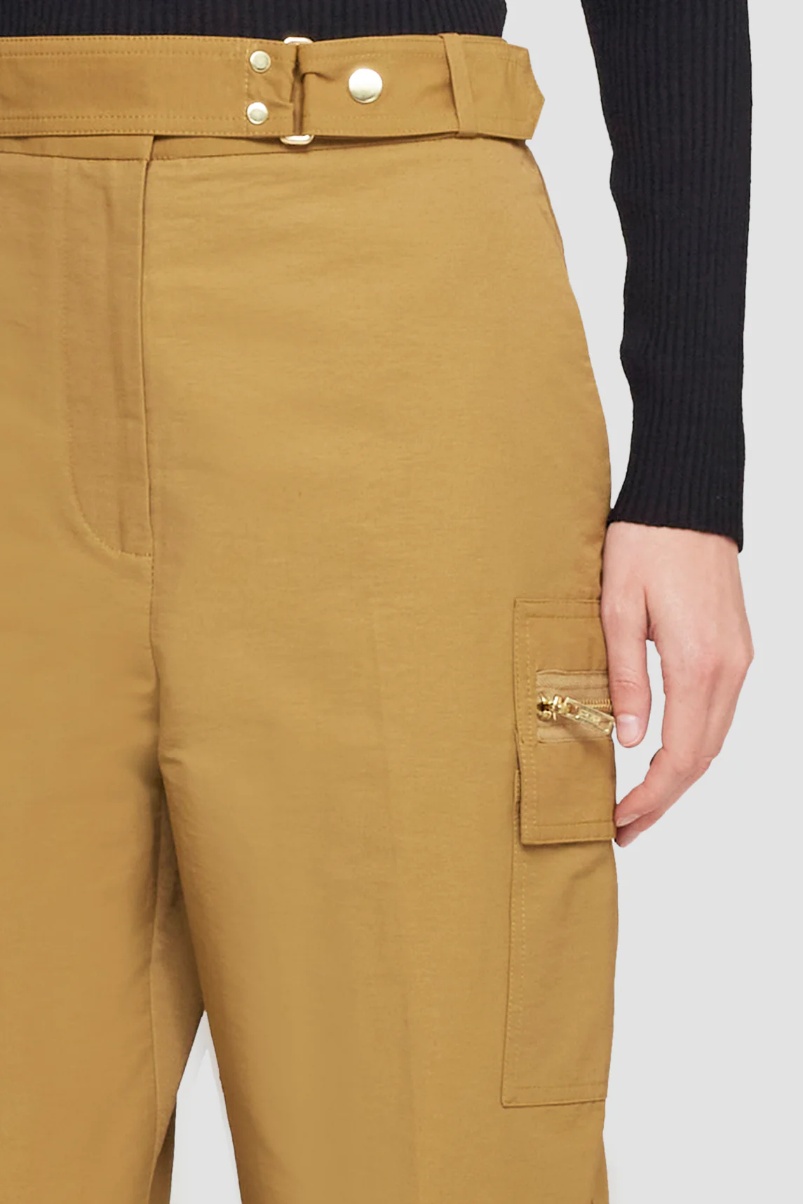 Cotton Nylon Faille Buckled Pant - Image 4
