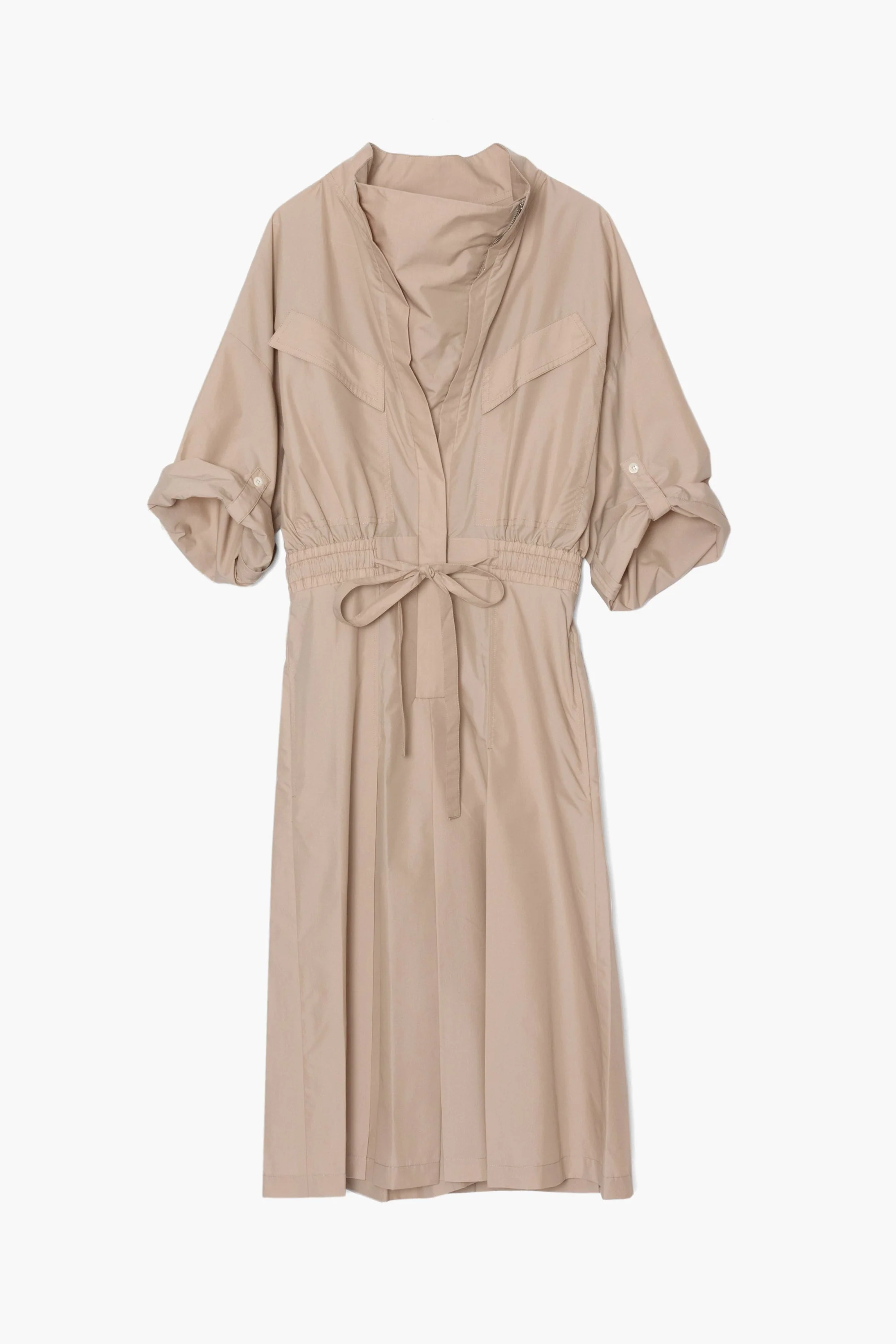 Cotton Poplin Zip-Up Culotte Jumpsuit - Image 3
