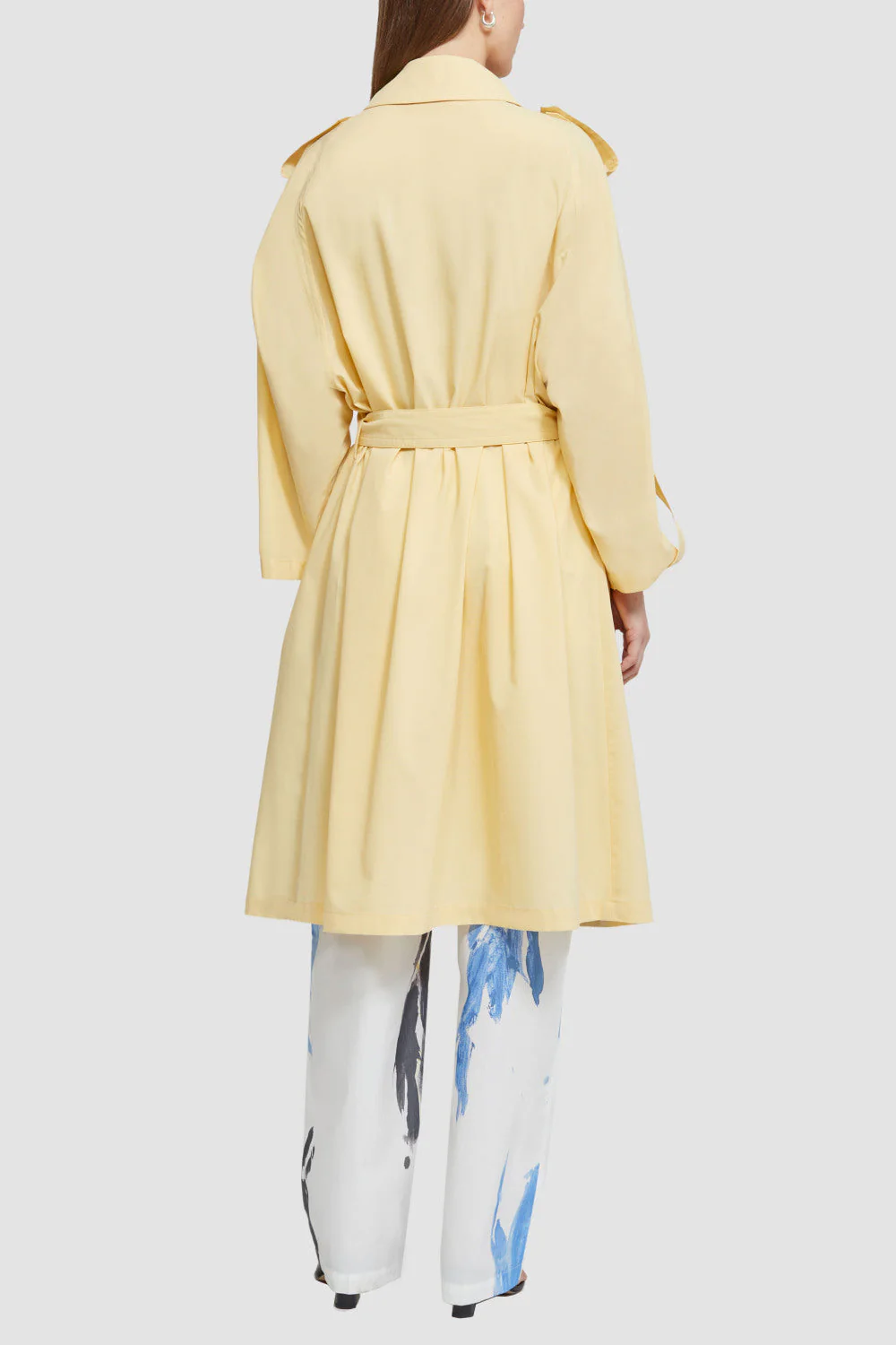 Cotton Recycled Poly Trench Coat - Image 4