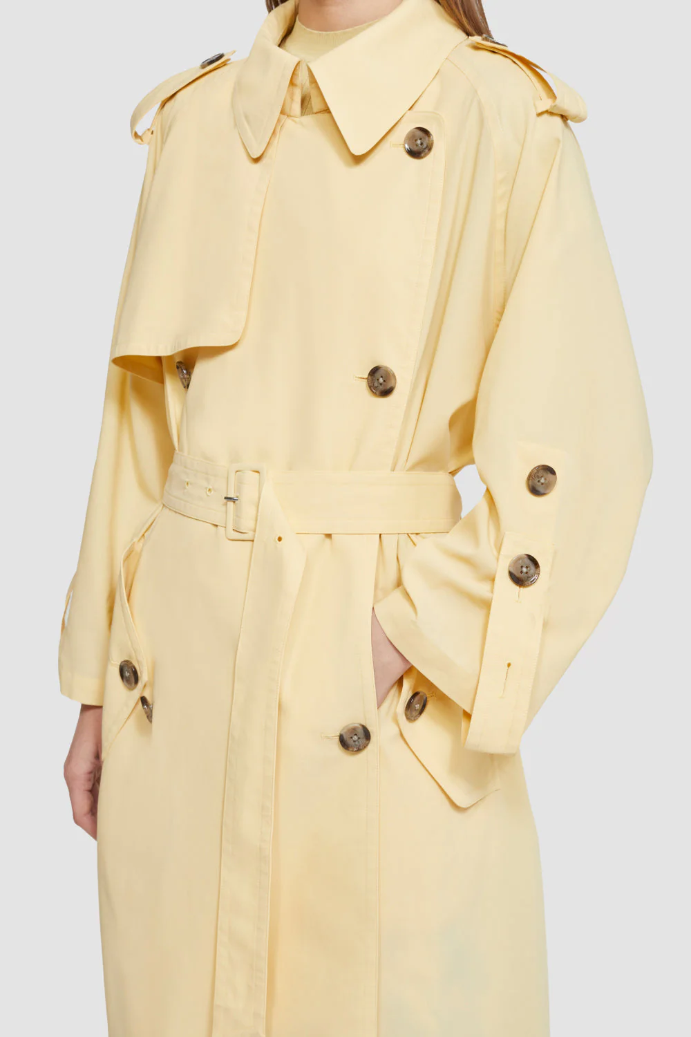 Cotton Recycled Poly Trench Coat - Image 5