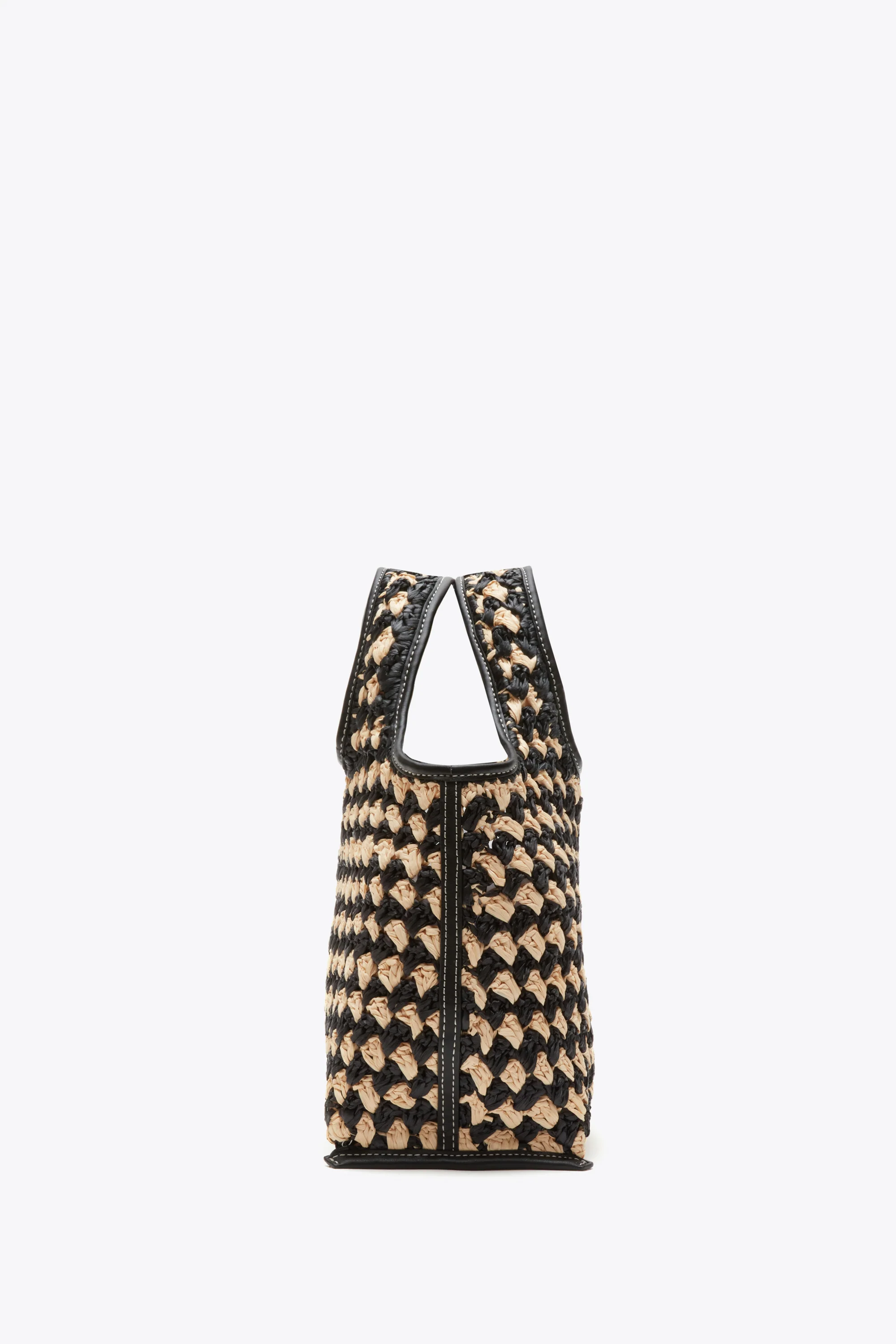 Crochet Raffia Mini Market Tote - Image 3
