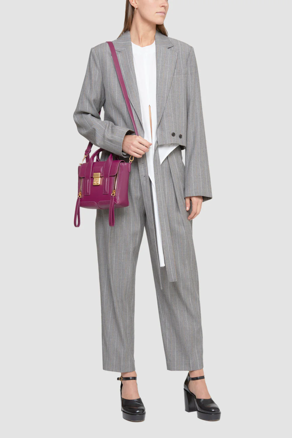 Cropped Blazer With Back Tie