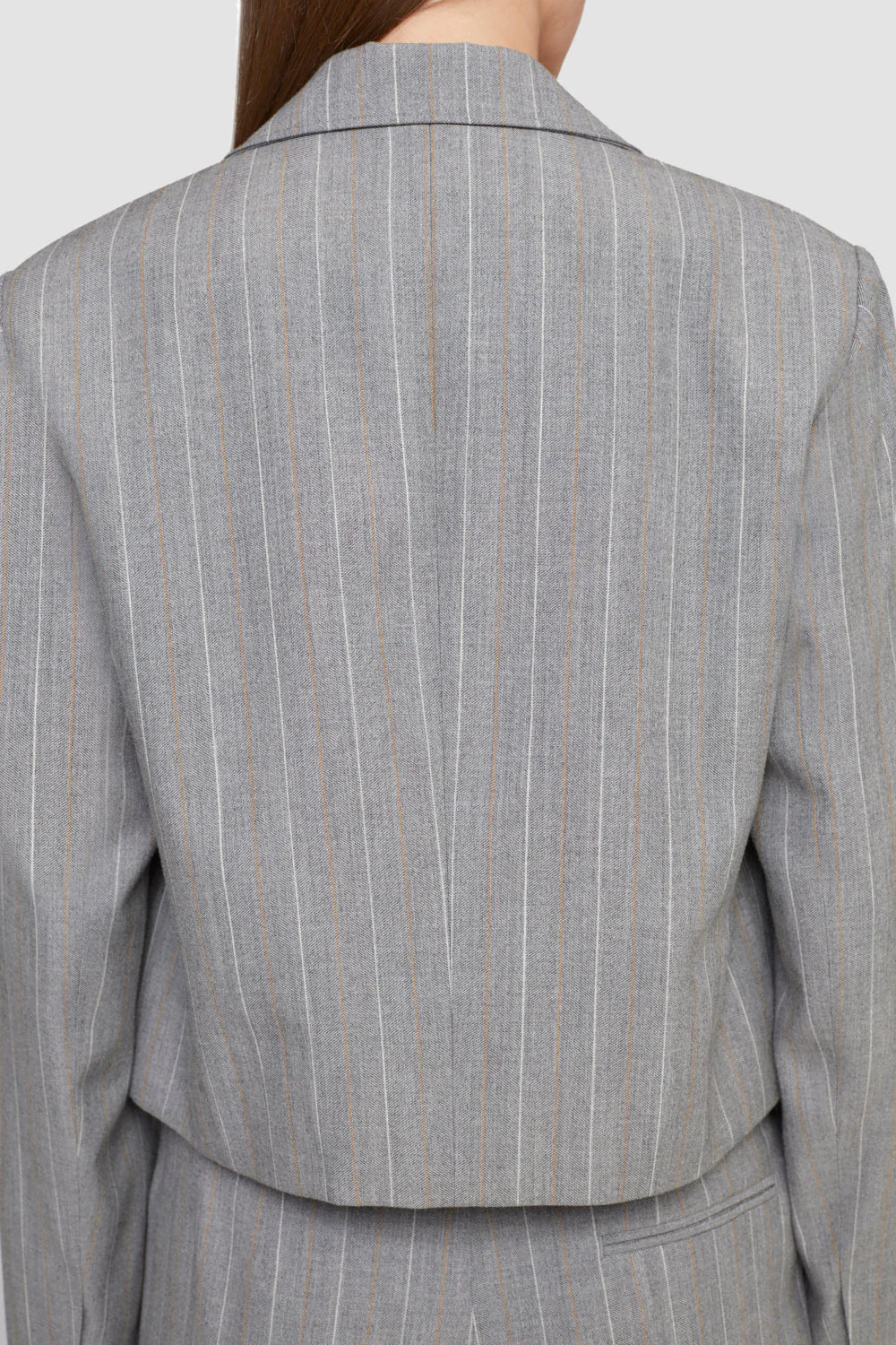 Cropped Blazer With Back Tie - Image 3