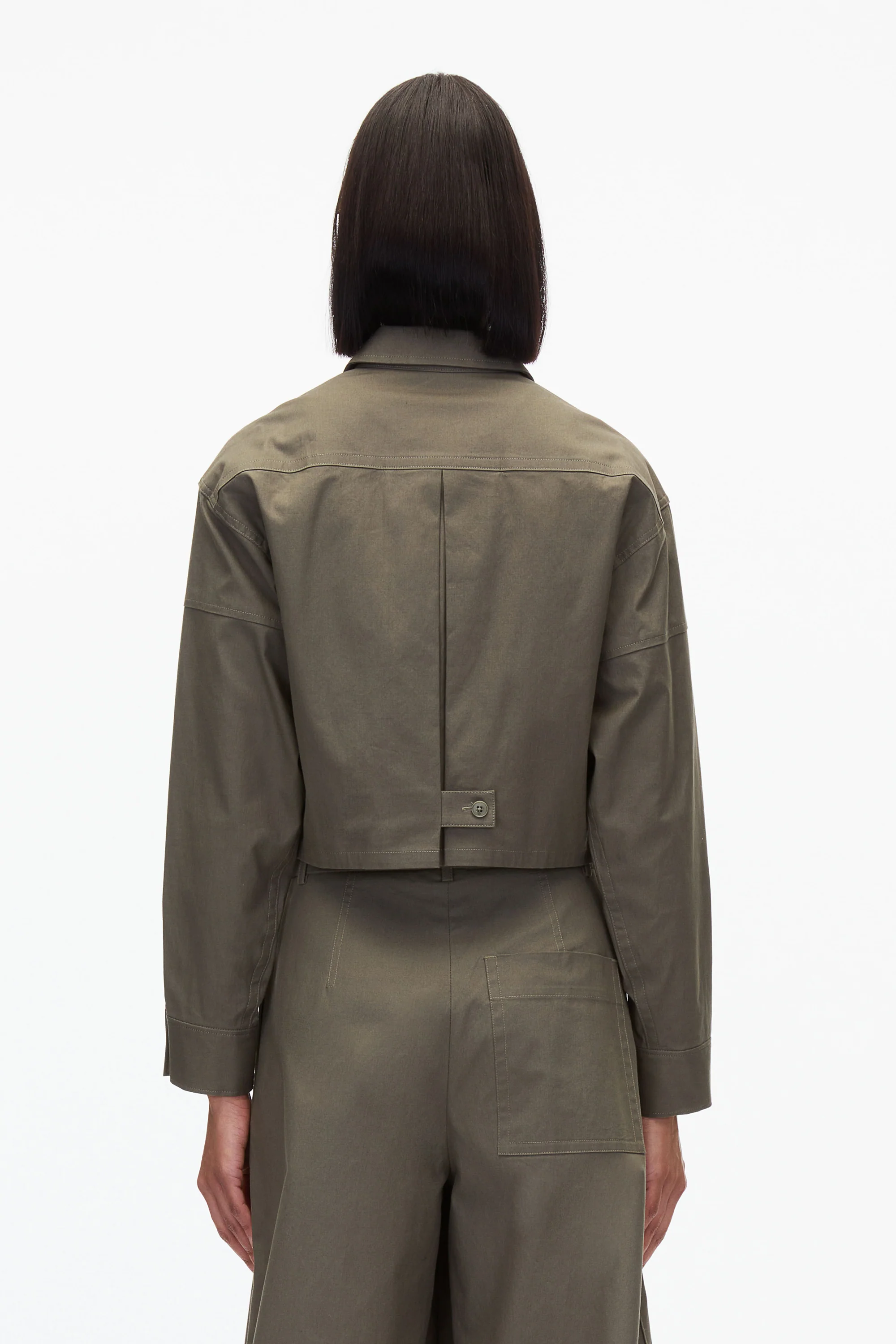 Cropped Convertible Shirt Jacket - Image 4