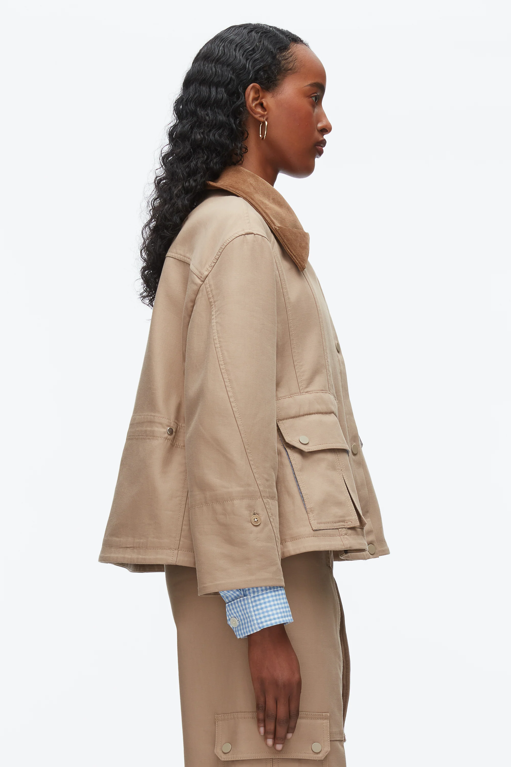 Cropped Flounce Barn Jacket - Image 10