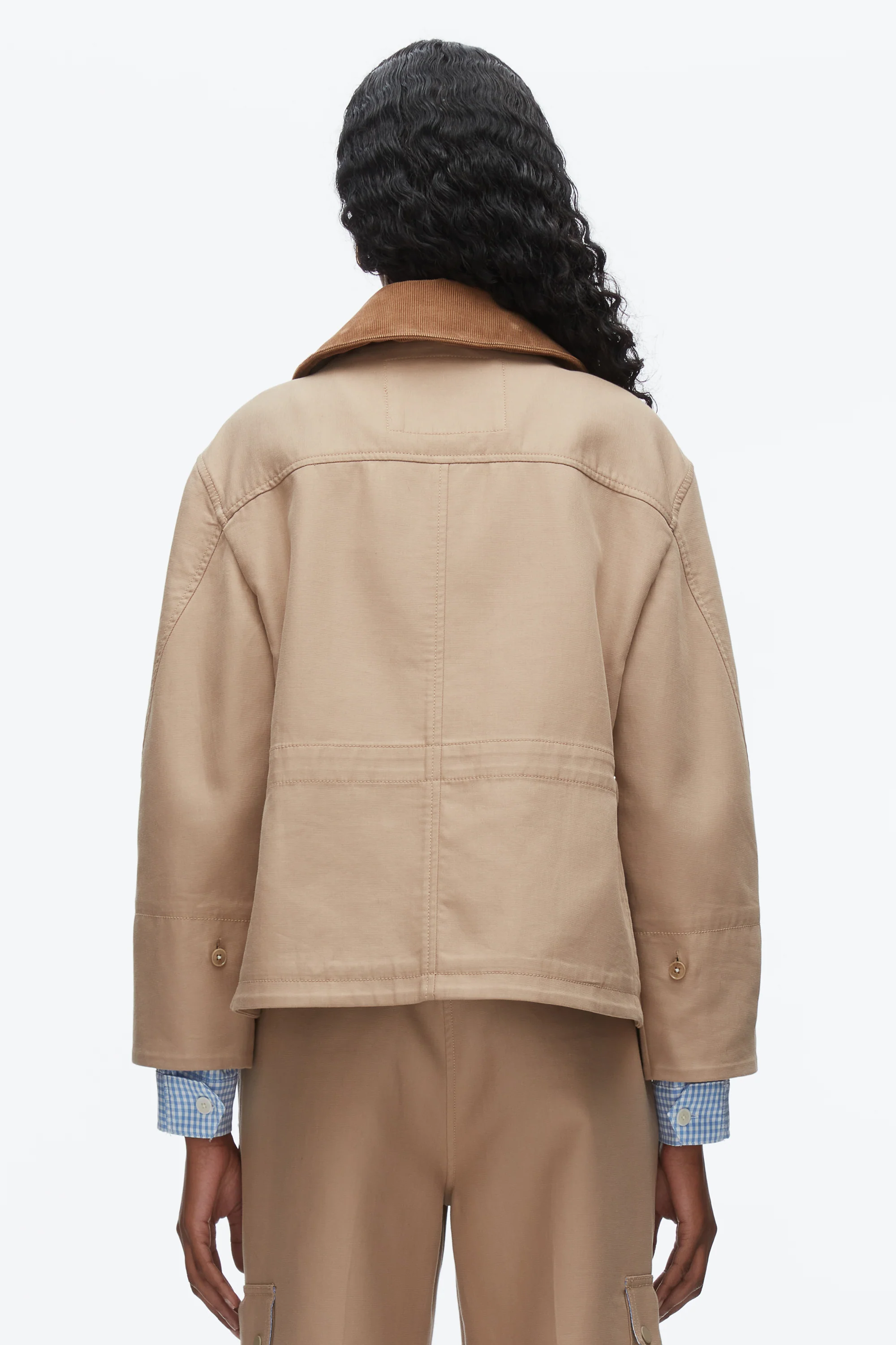 Cropped Flounce Barn Jacket - Image 11