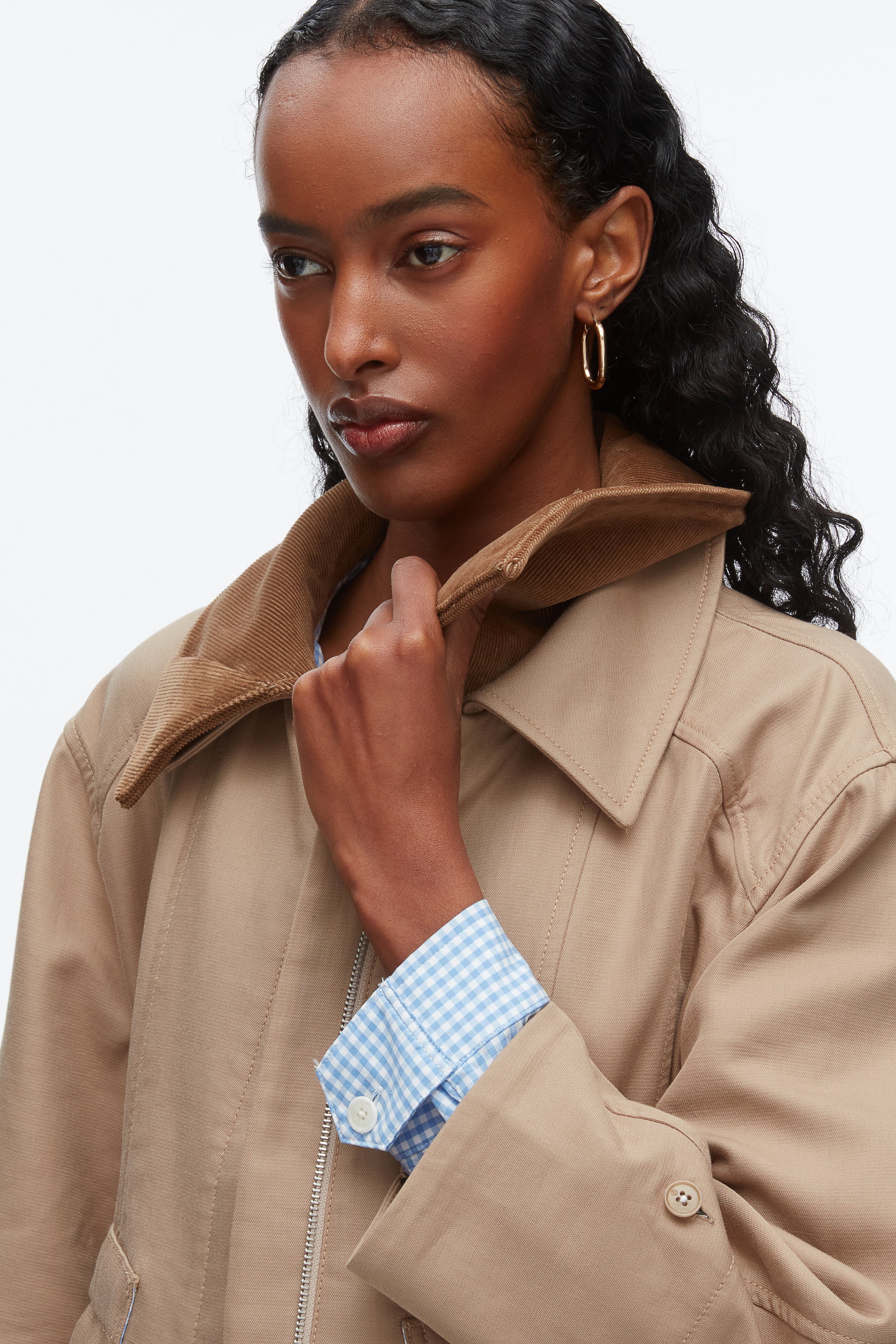 Cropped Flounce Barn Jacket - Image 13
