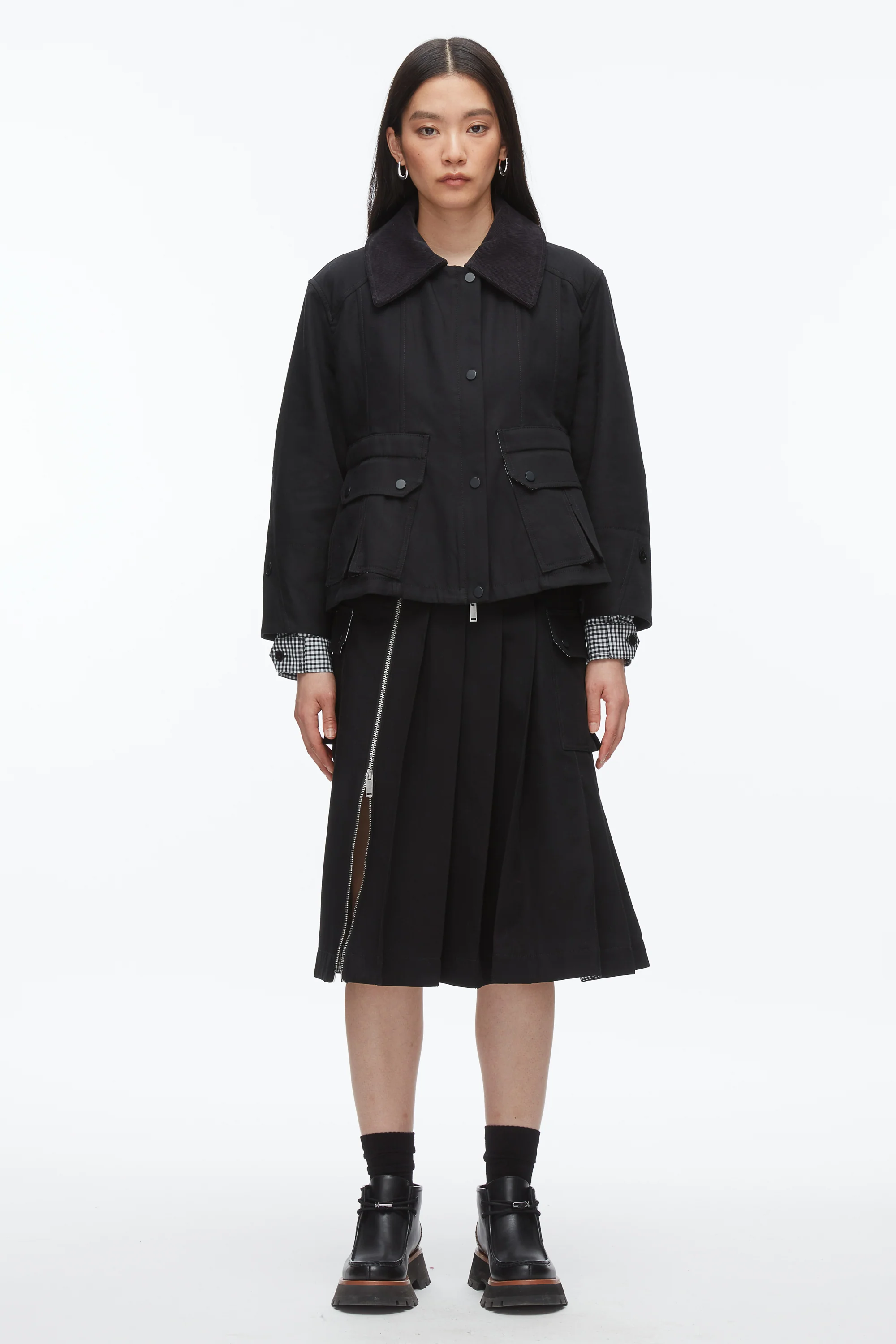 Cropped Flounce Barn Jacket - Image 2