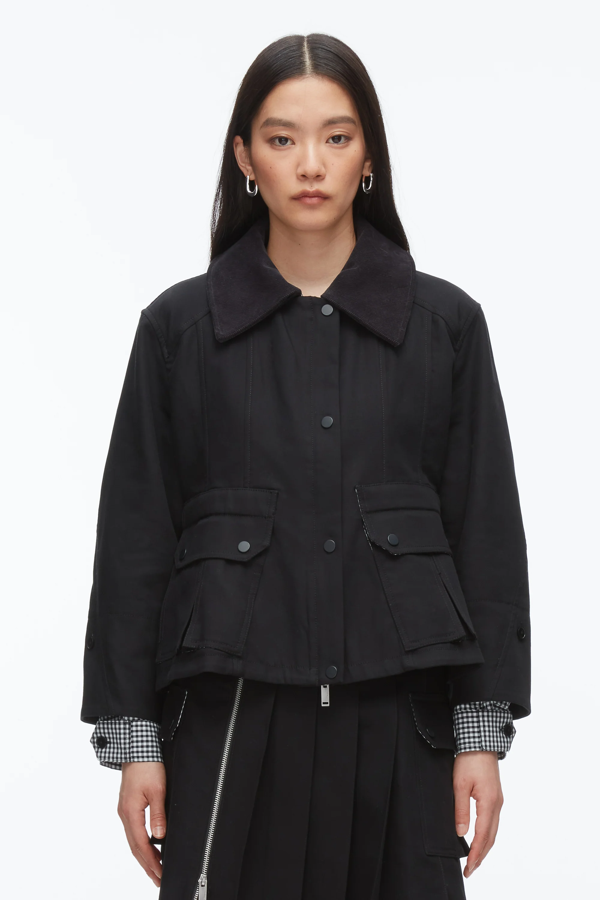 Cropped Flounce Barn Jacket - Image 3