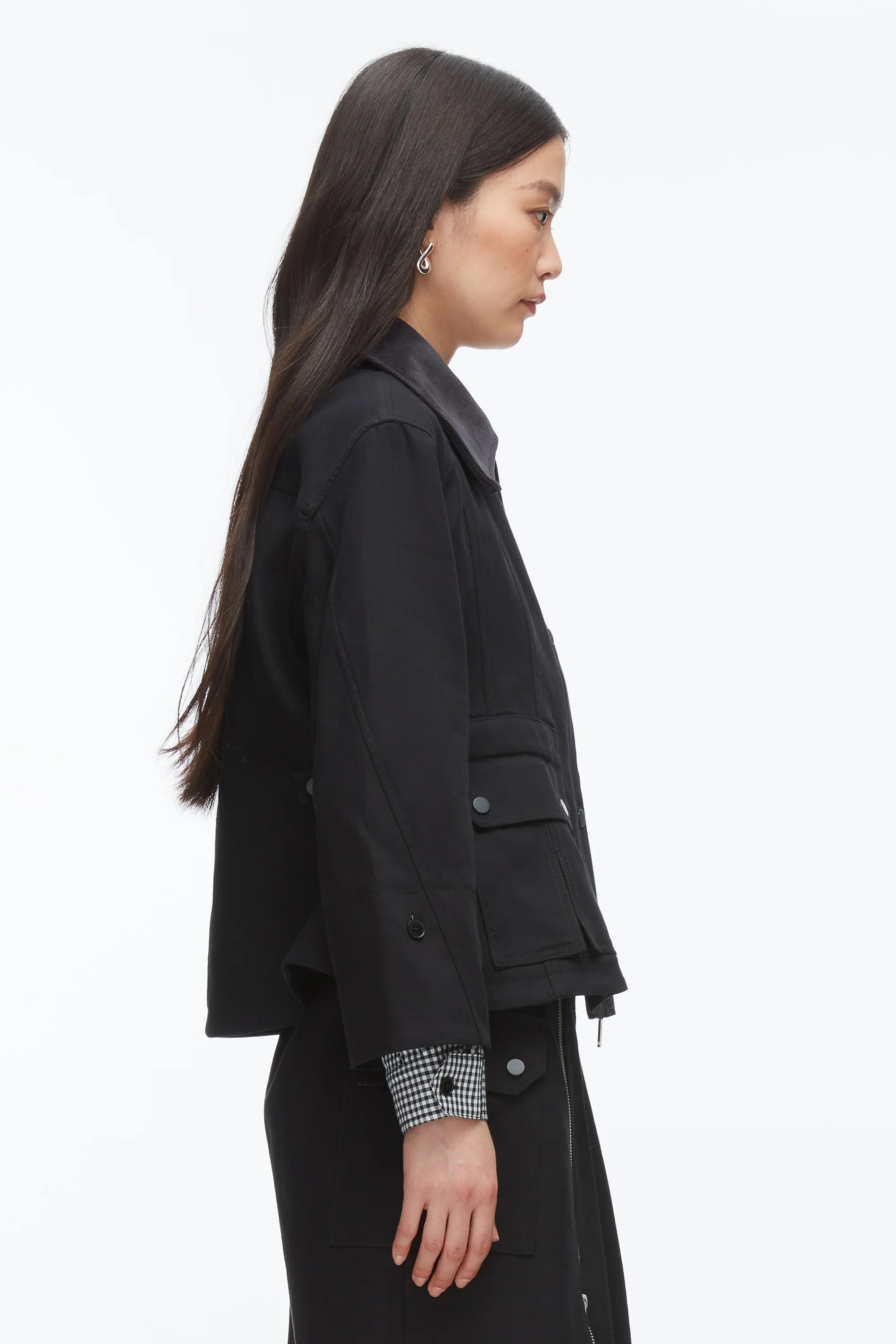 Cropped Flounce Barn Jacket - Image 4