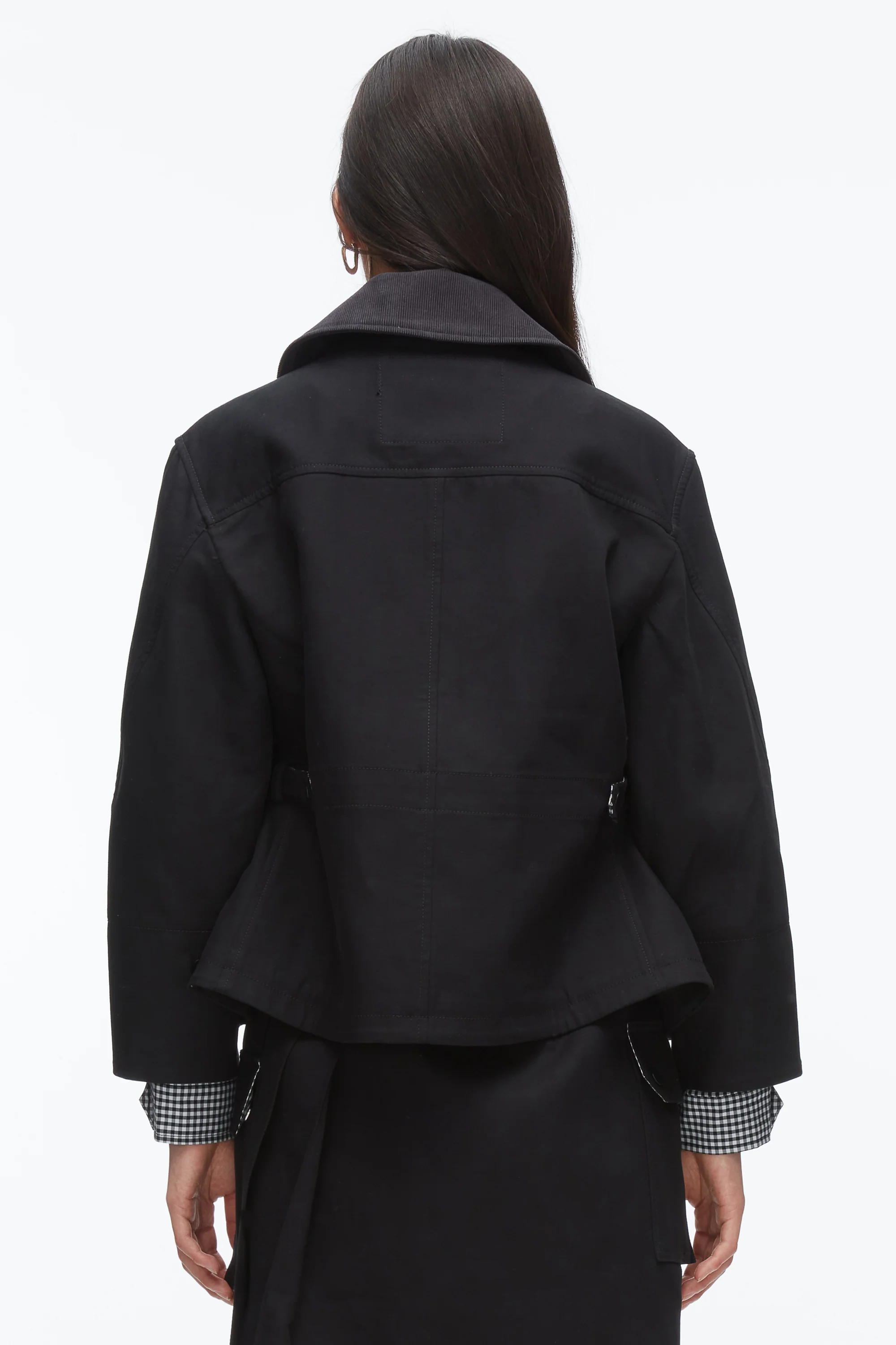 Cropped Flounce Barn Jacket - Image 5