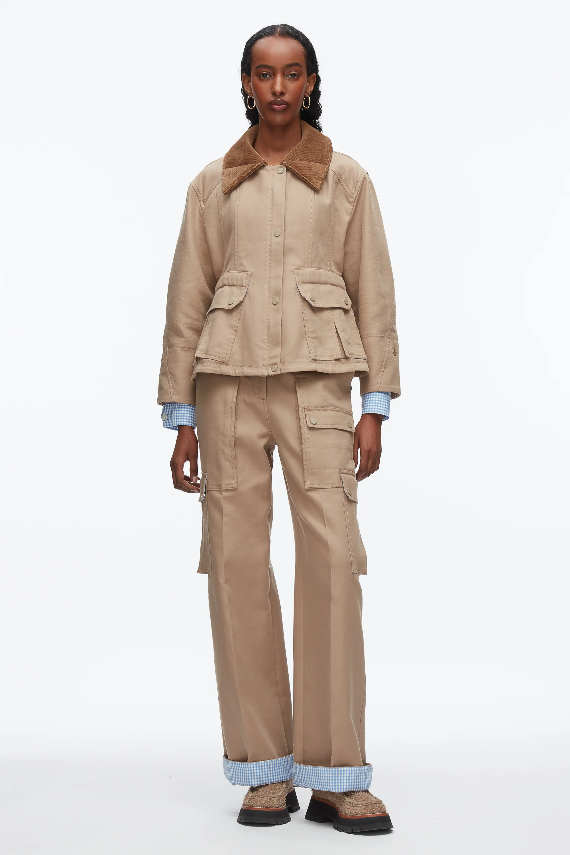 Cropped Flounce Barn Jacket - Image 7