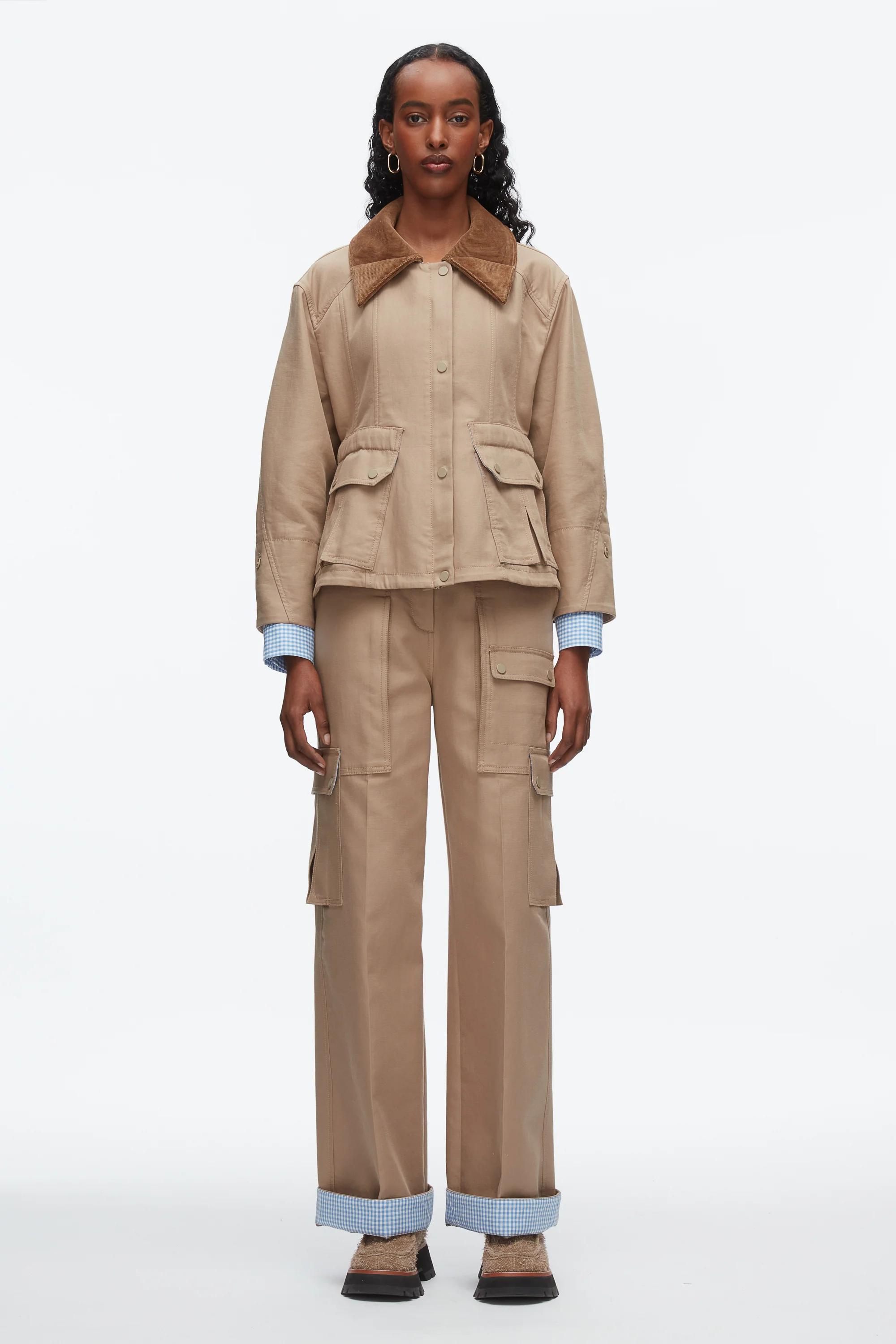 Cropped Flounce Barn Jacket - Image 8
