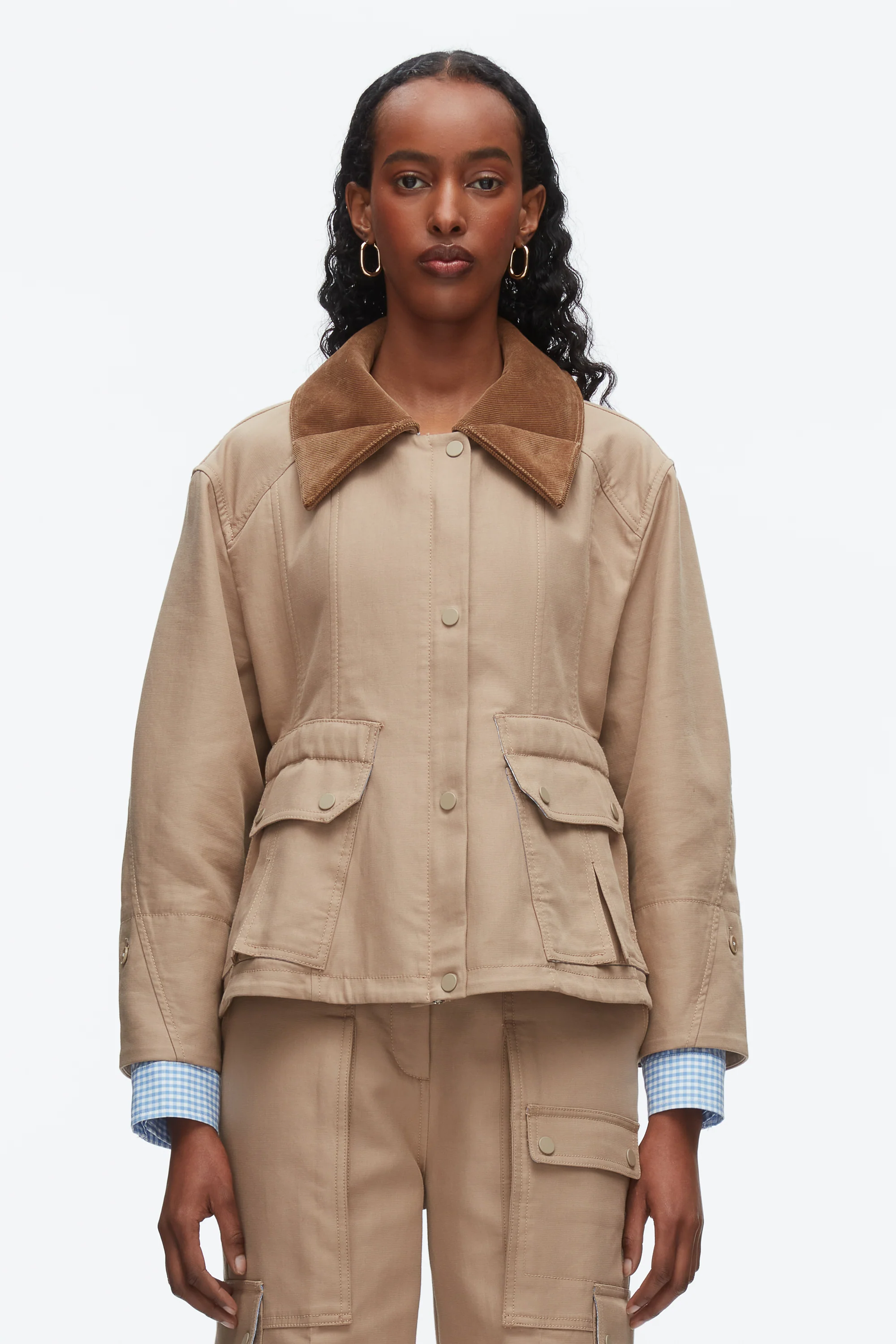 Cropped Flounce Barn Jacket - Image 9