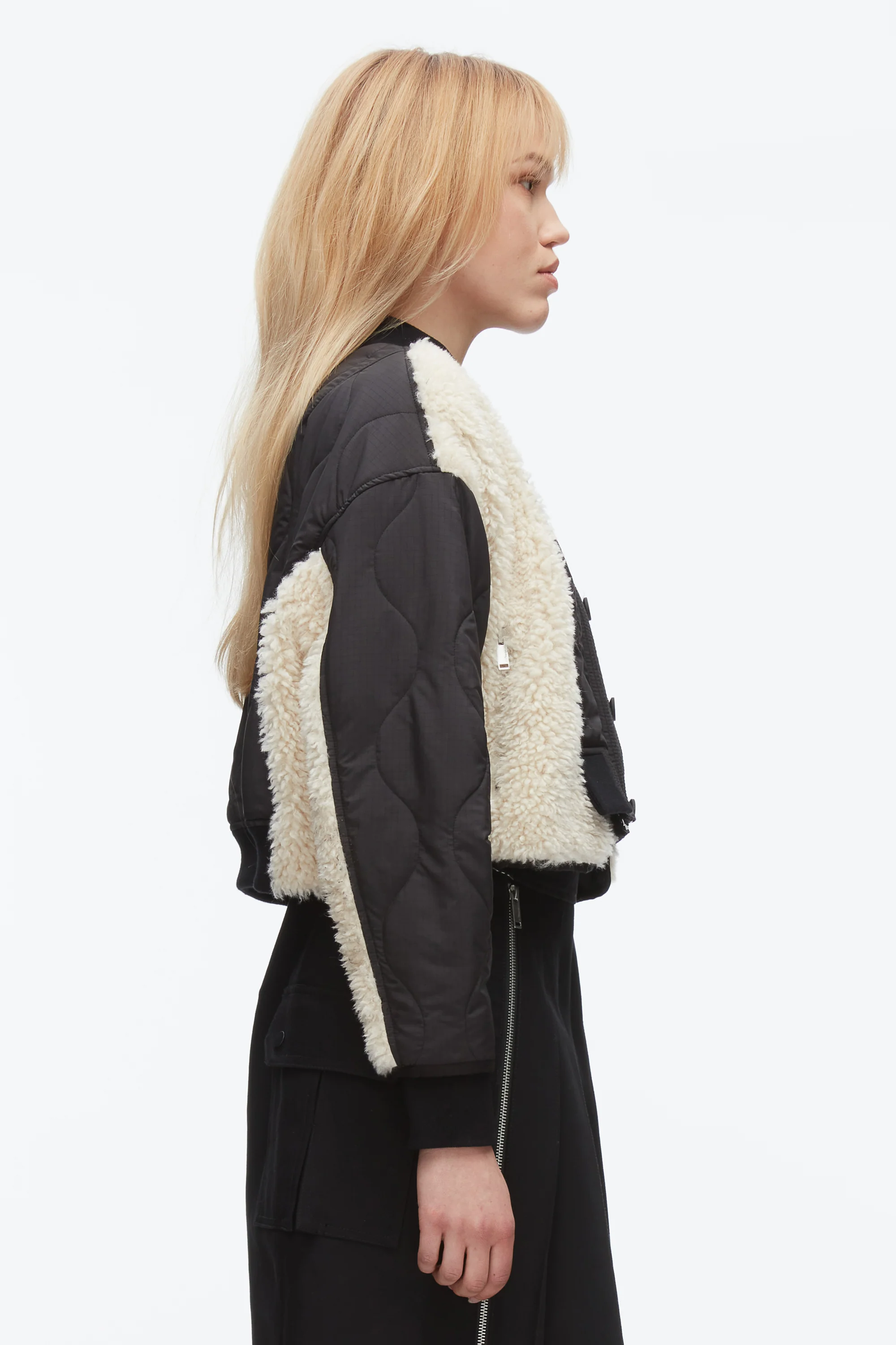 Cropped Sherpa Combo Bomber - Image 4