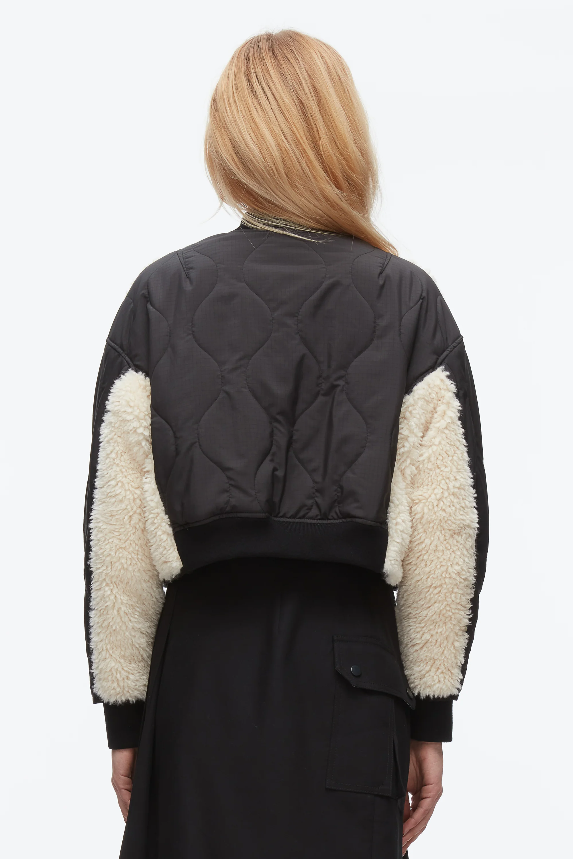 Cropped Sherpa Combo Bomber - Image 5